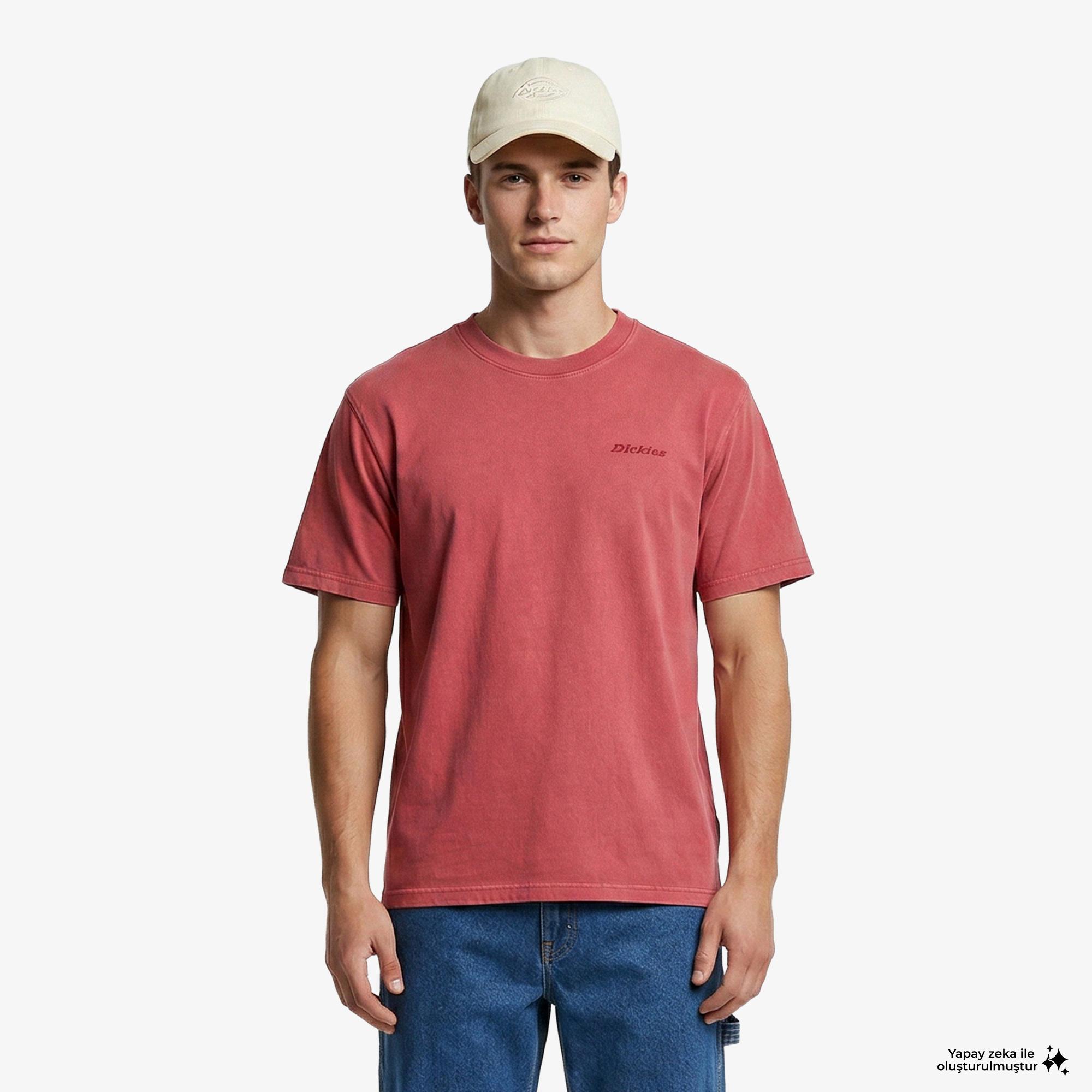 Dickies Plentywood Erkek Kırmızı T-Shirt