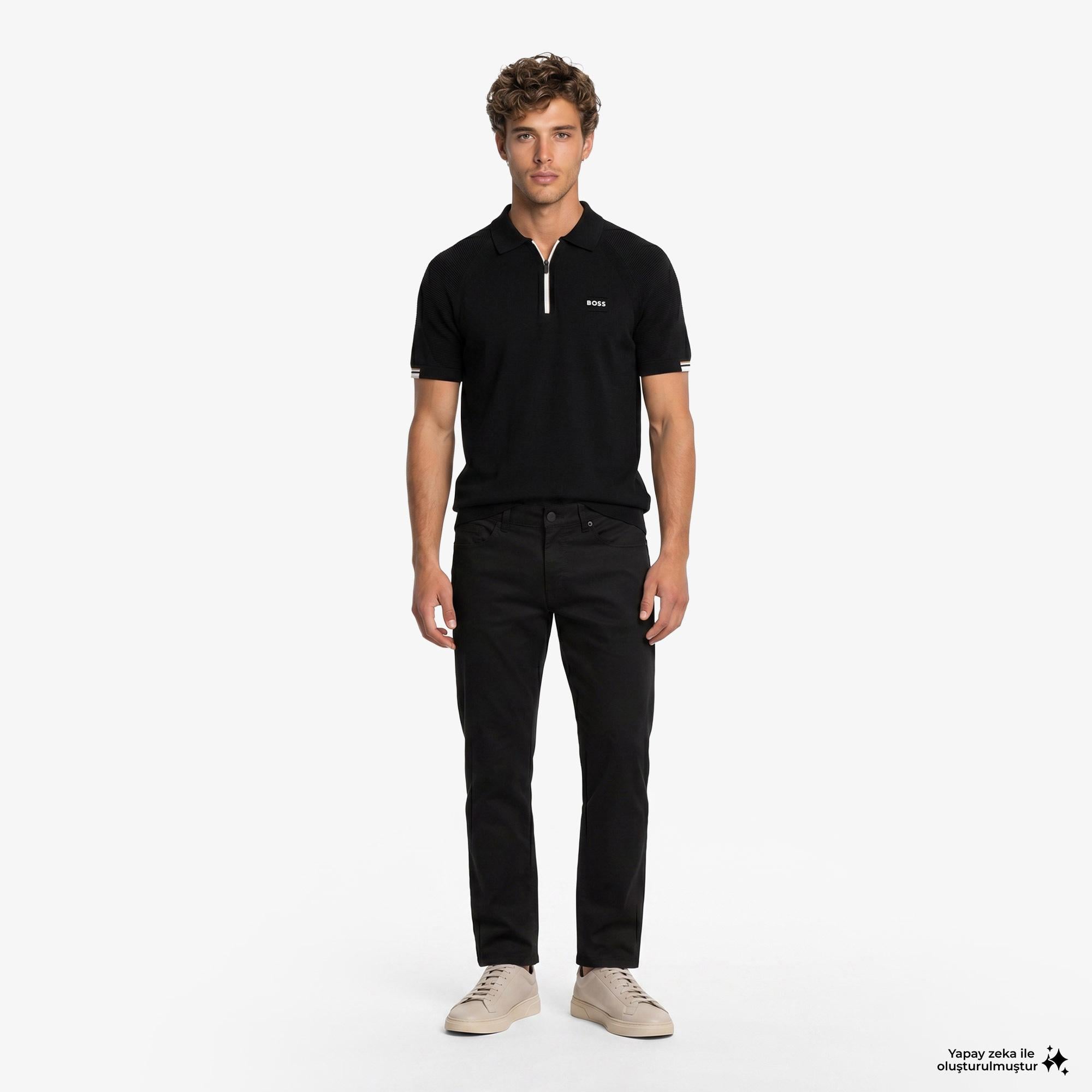 Boss Erkek Siyah Sweatshirt