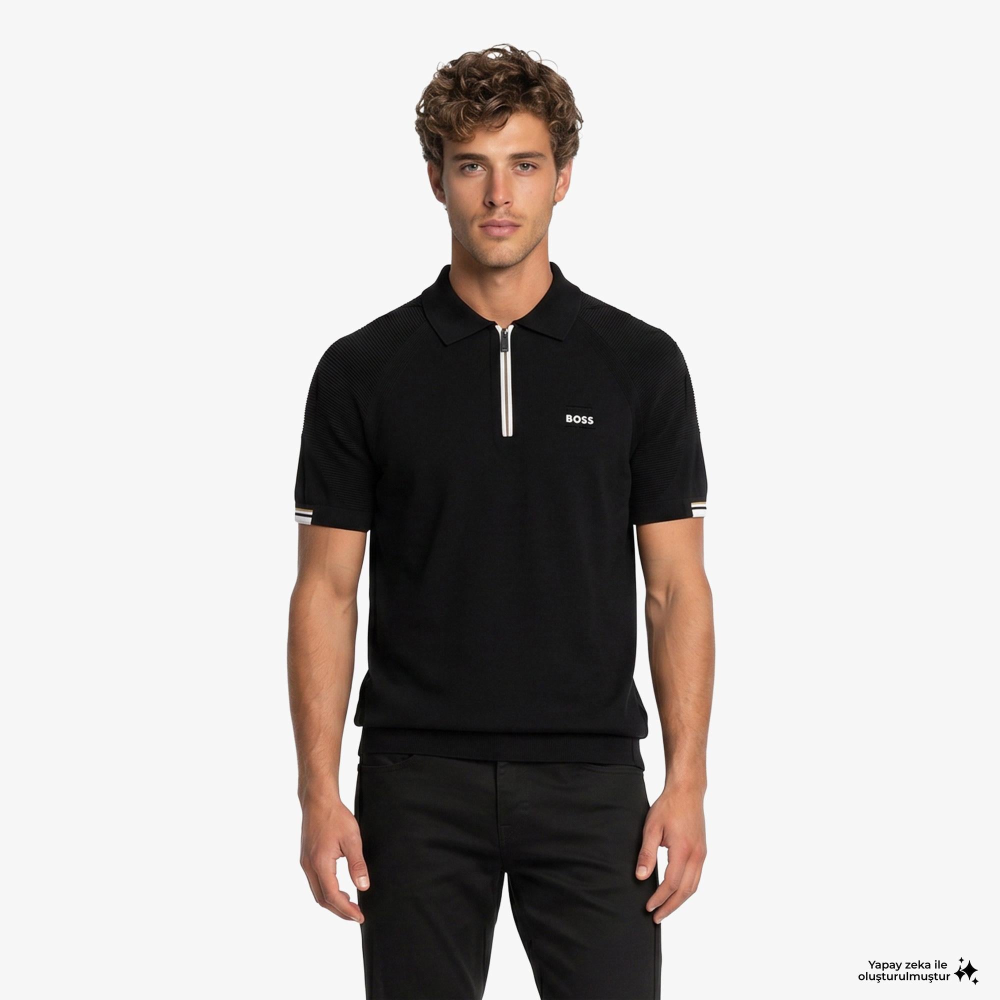 Boss Erkek Siyah Sweatshirt