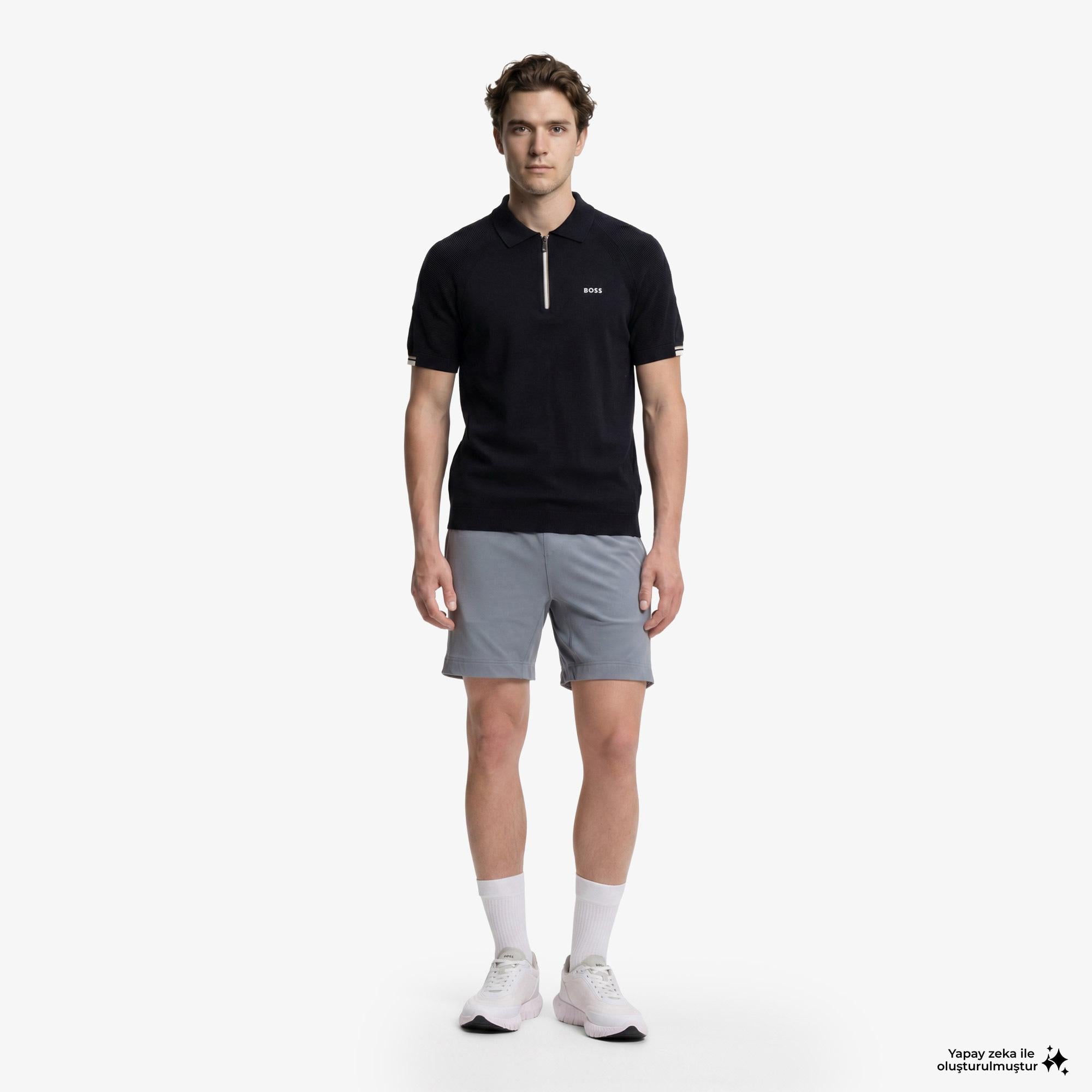 Boss Erkek Lacivert Sweatshirt