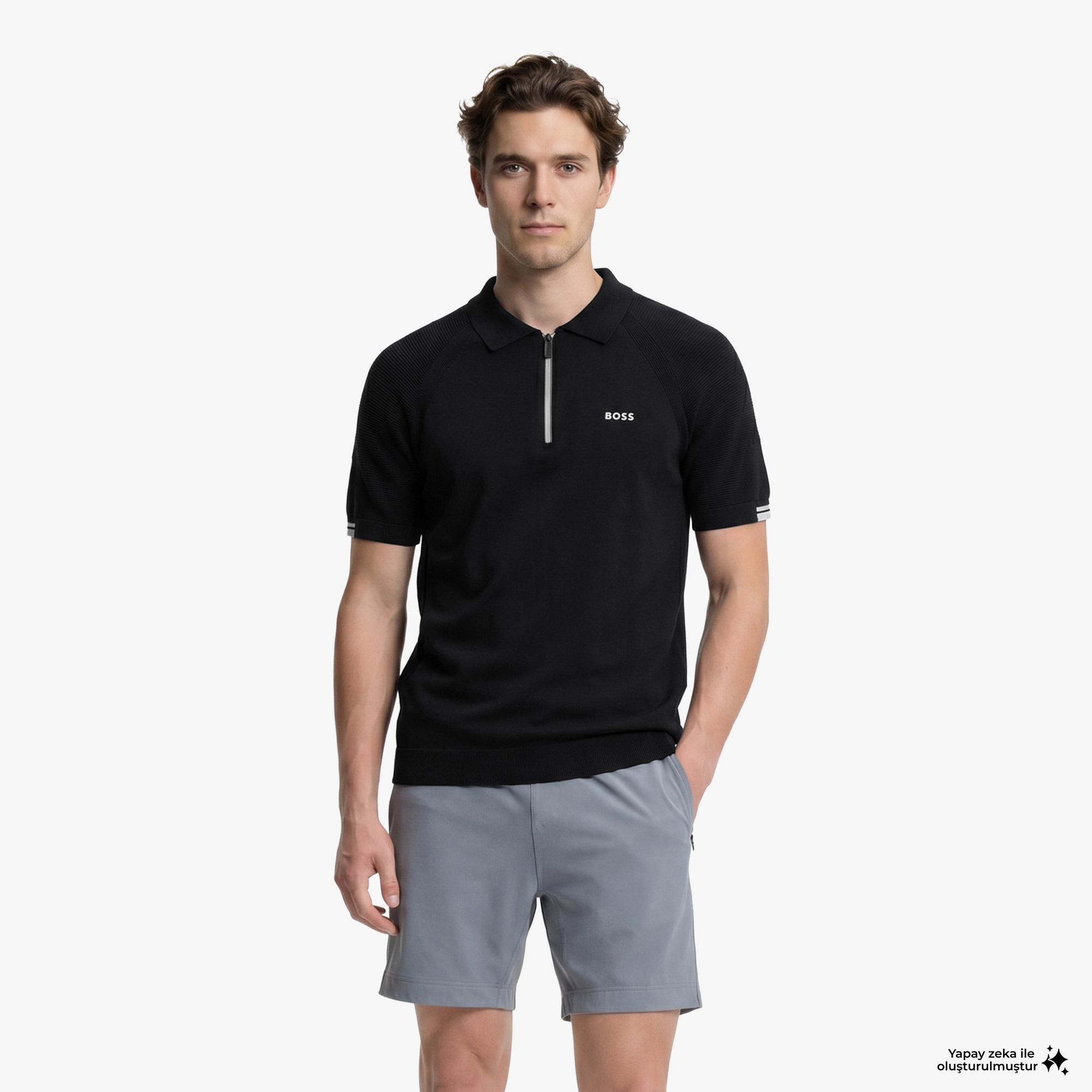 Boss Erkek Lacivert Sweatshirt