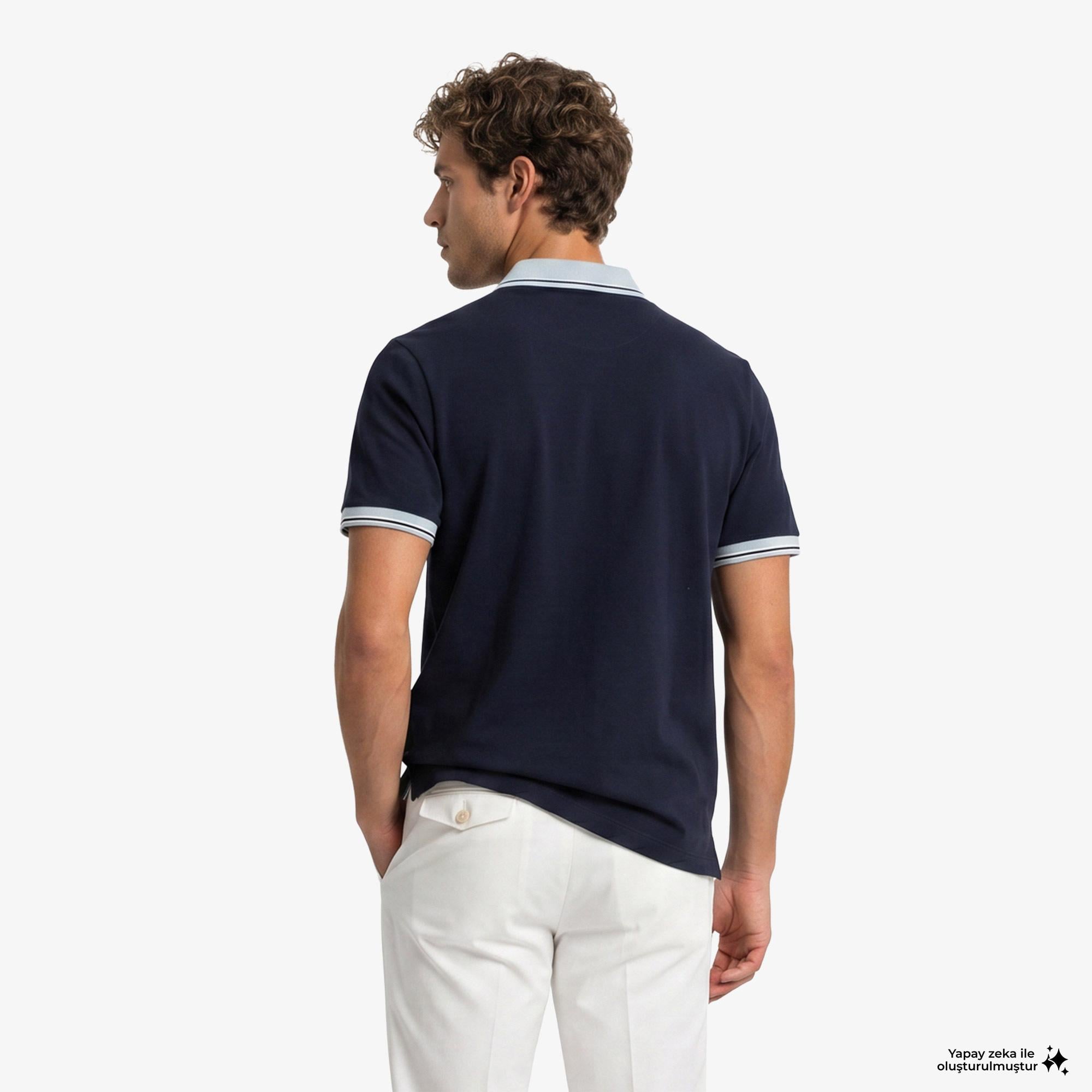 Boss Erkek Lacivert Polo
