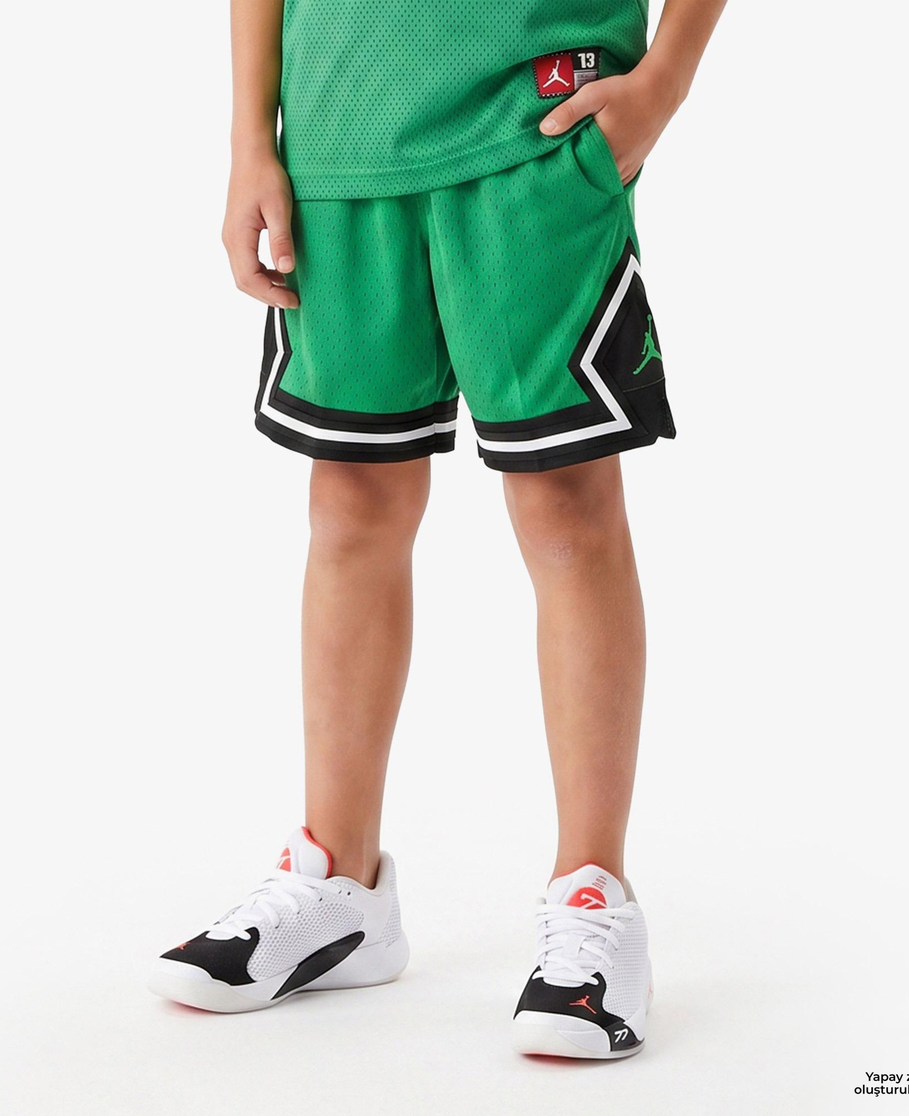 Jordan Dri-FIT Sport Diamond Çocuk Yeşil Basketbol Şort