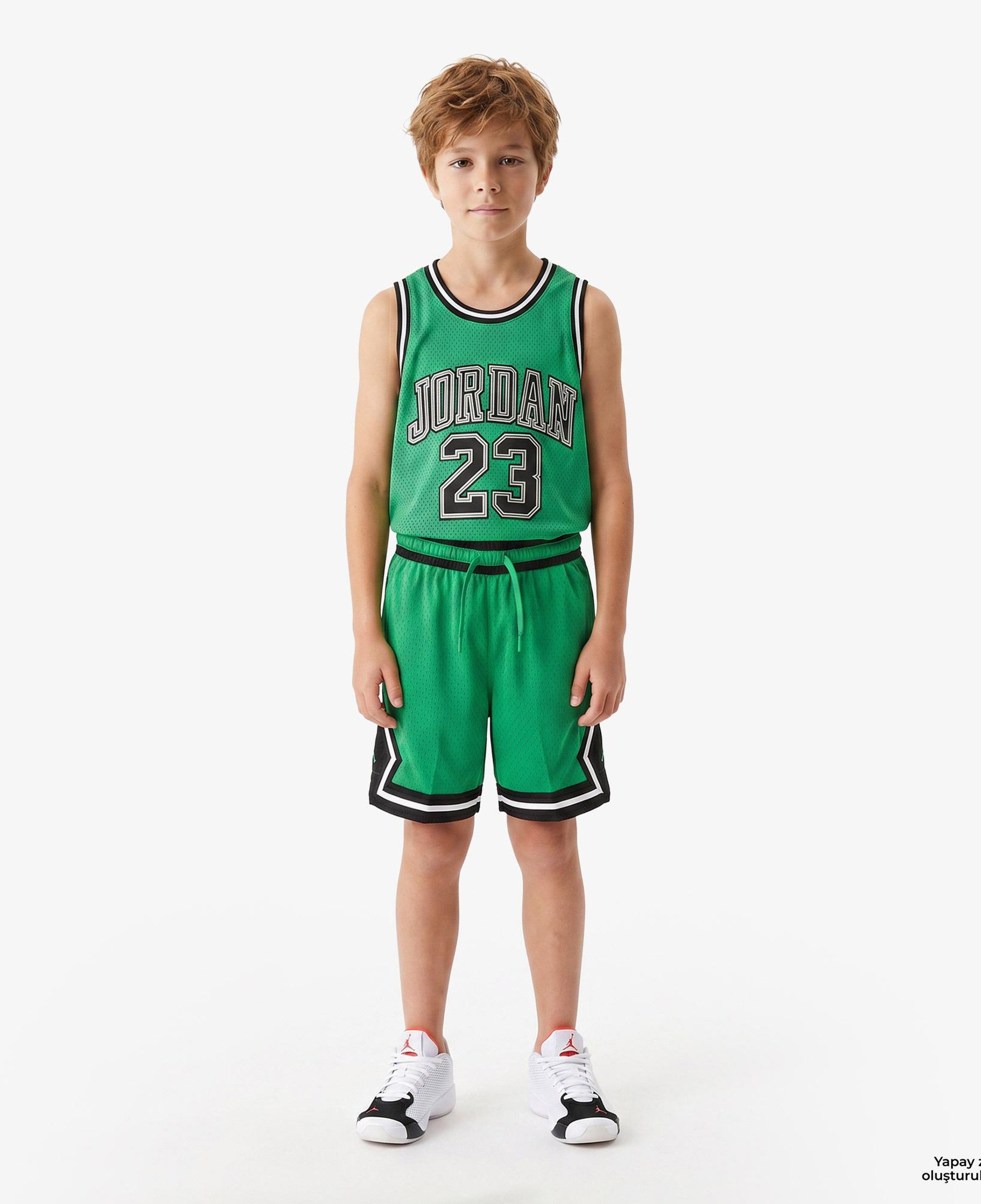 Jordan Dri-FIT Sport Diamond Çocuk Yeşil Basketbol Şort