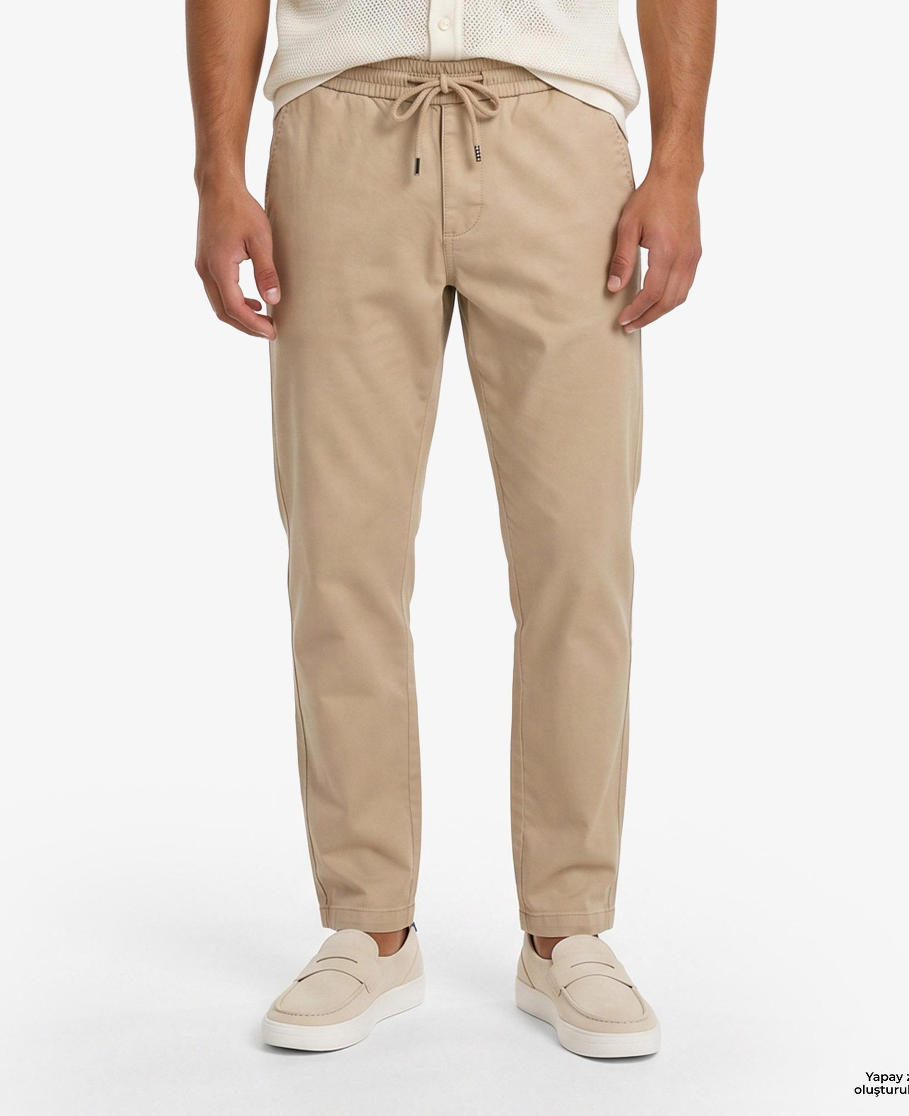 Tommy Hilfiger Erkek Bej Pantolon