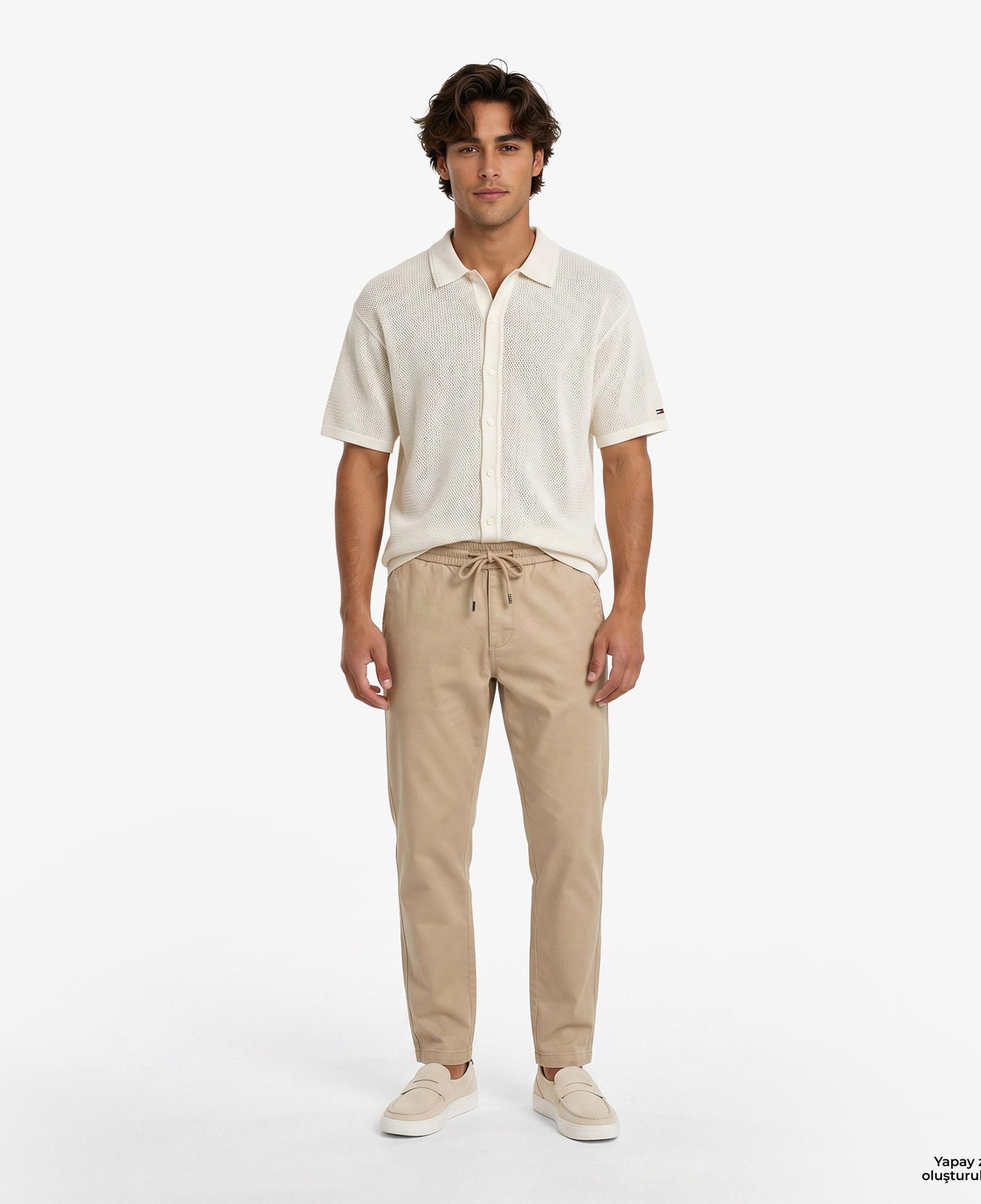 Tommy Hilfiger Erkek Bej Pantolon