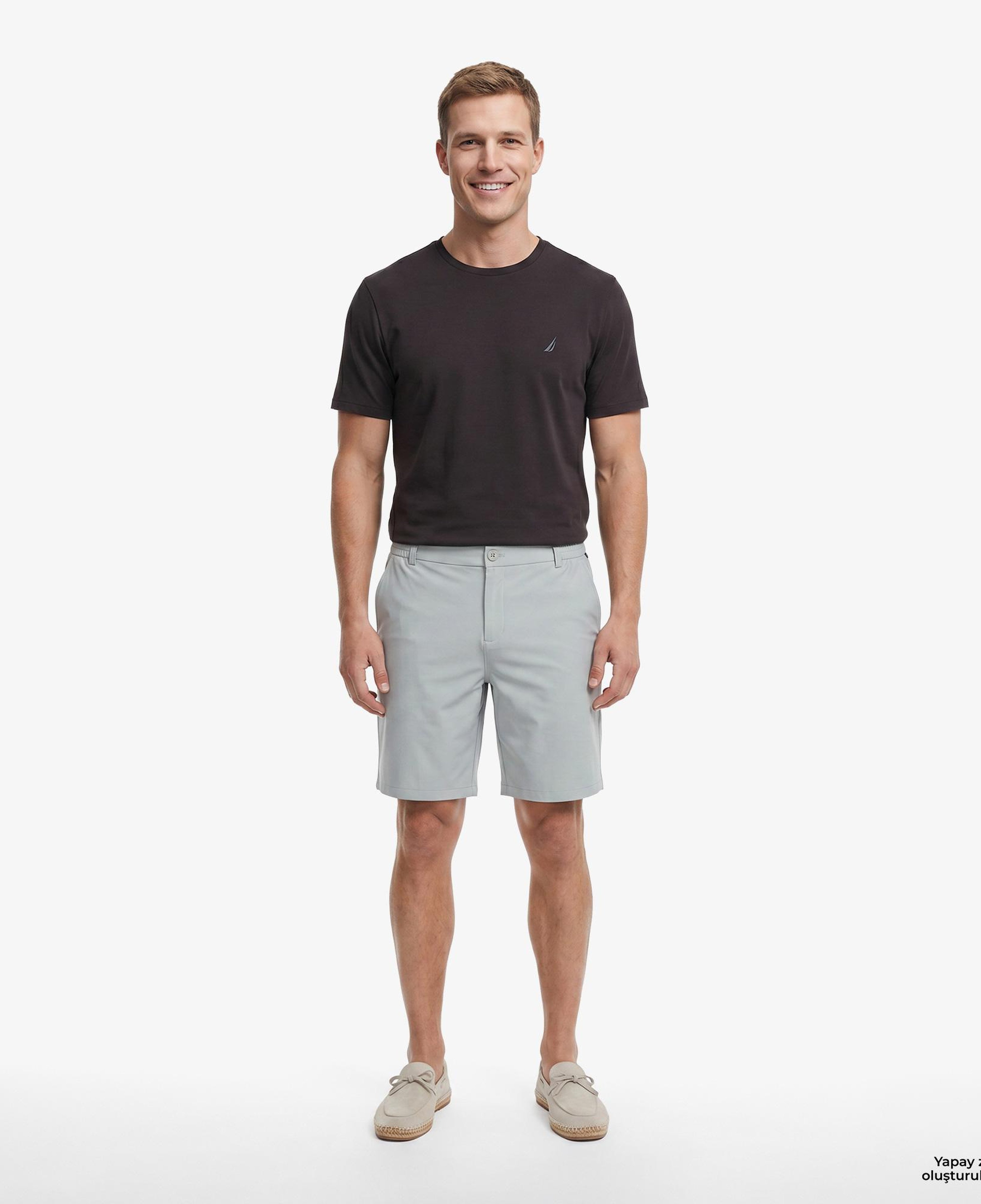 Nautica Erkek Kahverengi Regular Fit T-Shirt