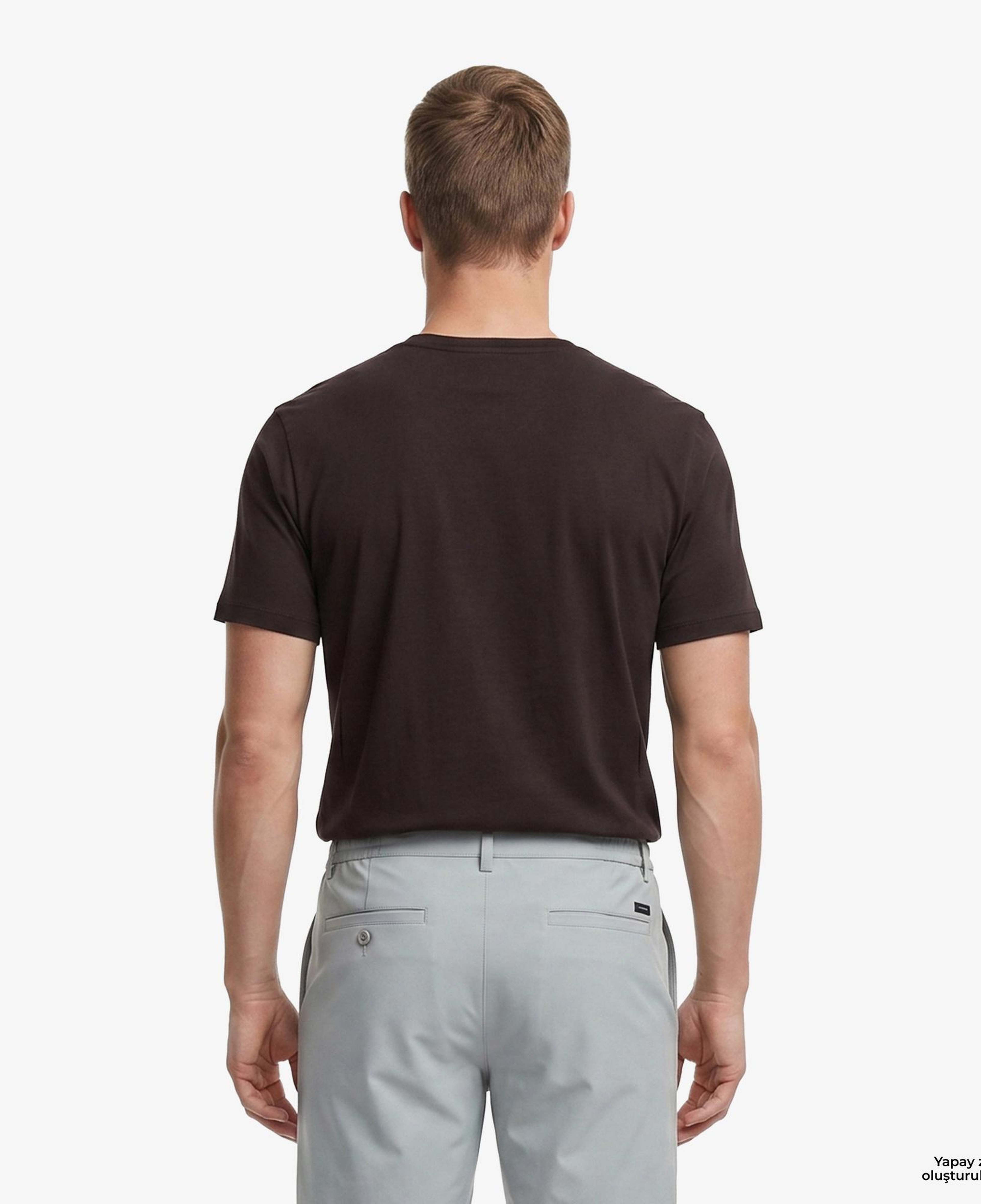 Nautica Erkek Kahverengi Regular Fit T-Shirt