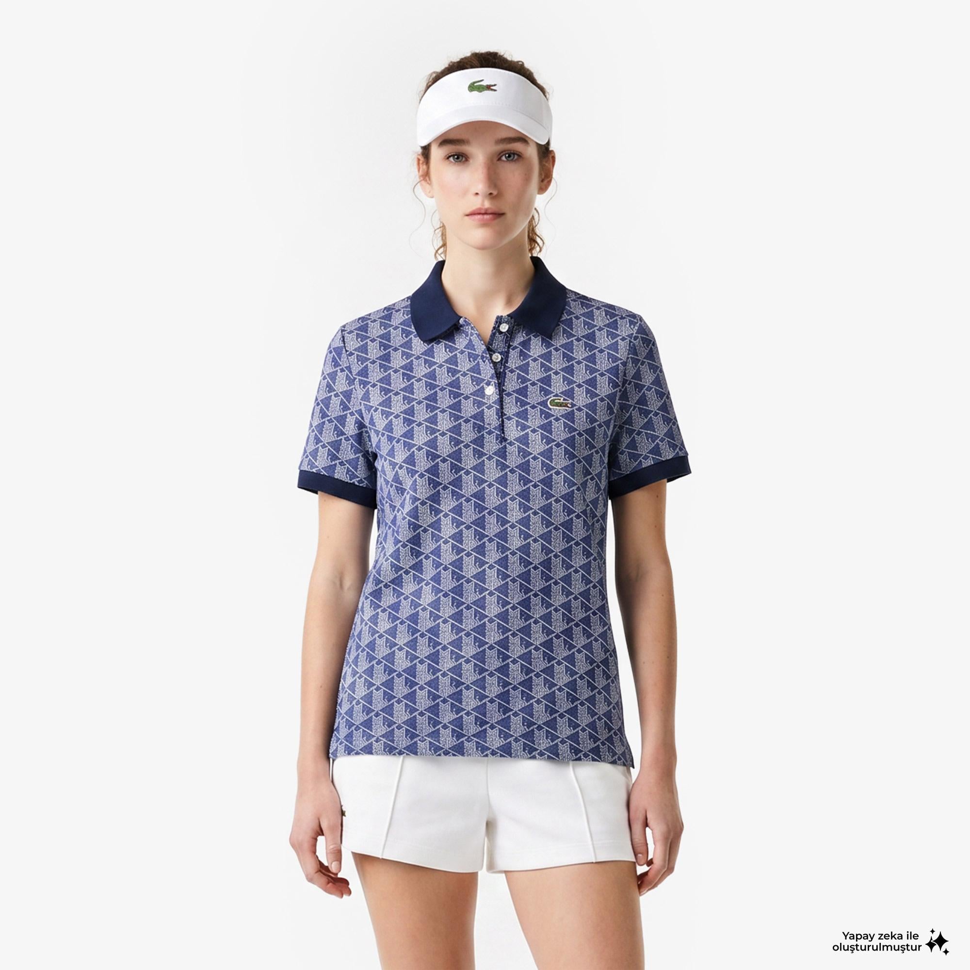 Lacoste Kadın Mavi Polo