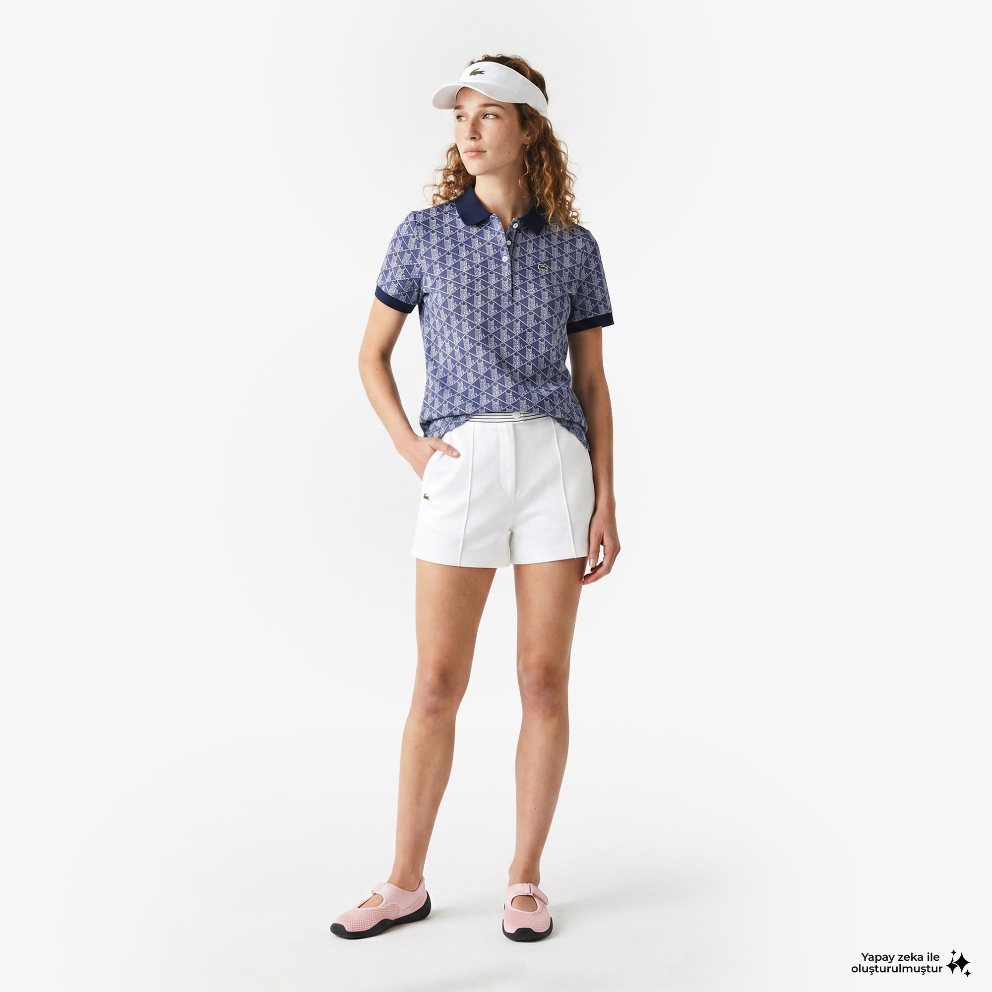 Lacoste Kadın Mavi Polo