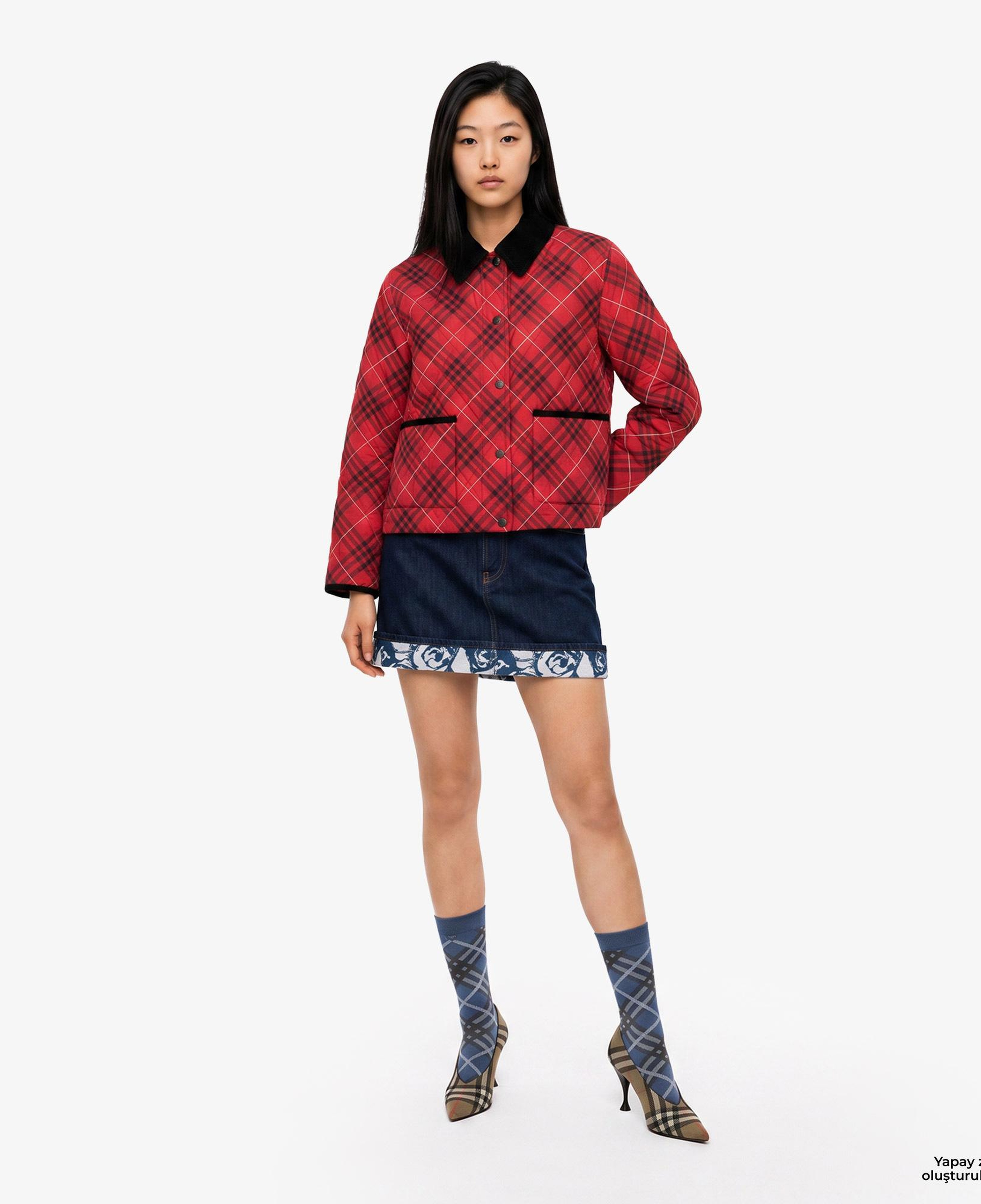 Burberry Kadın Kırmızı Mont