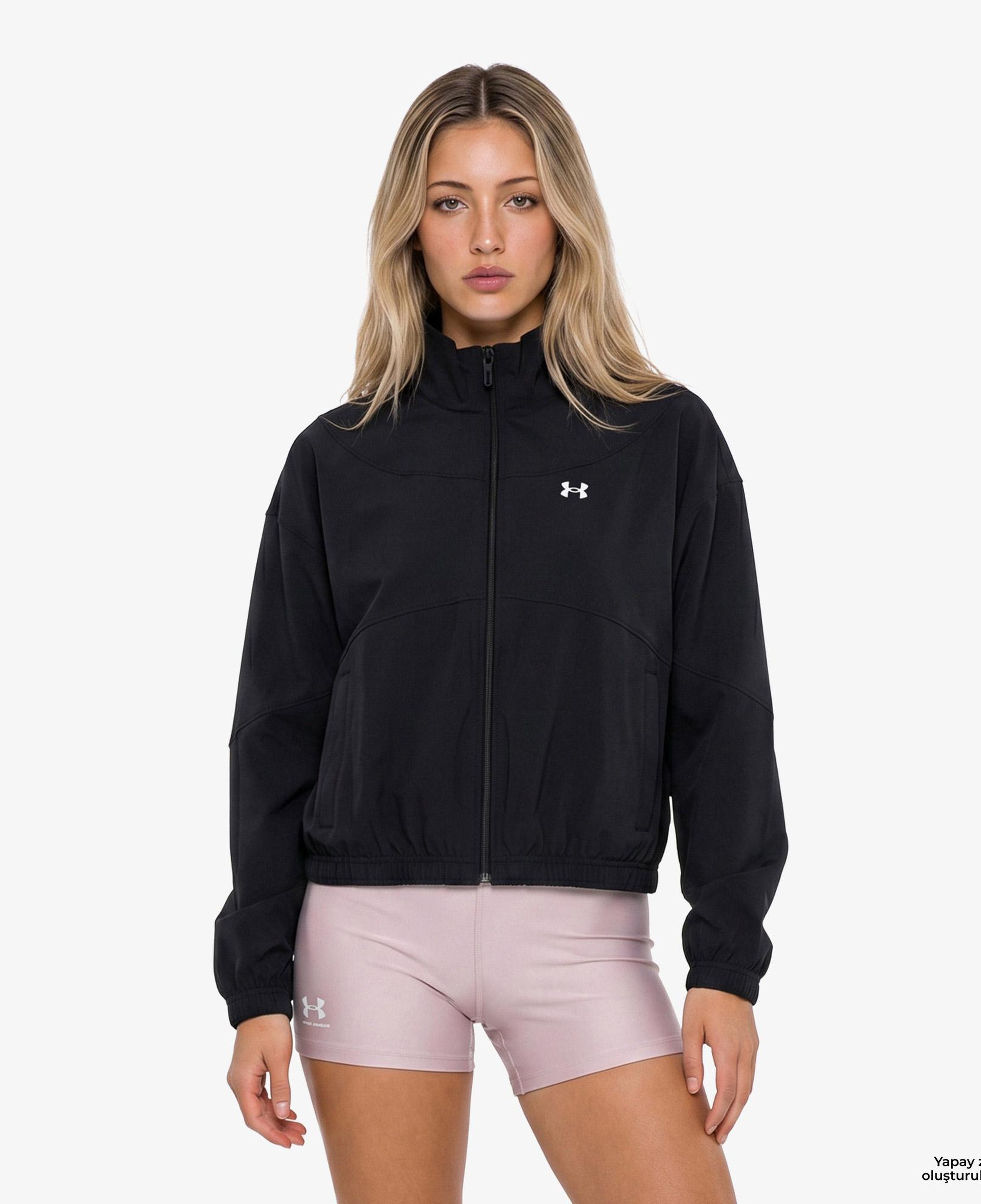 Under Armour Rival Woven Kadın Siyah Ceket