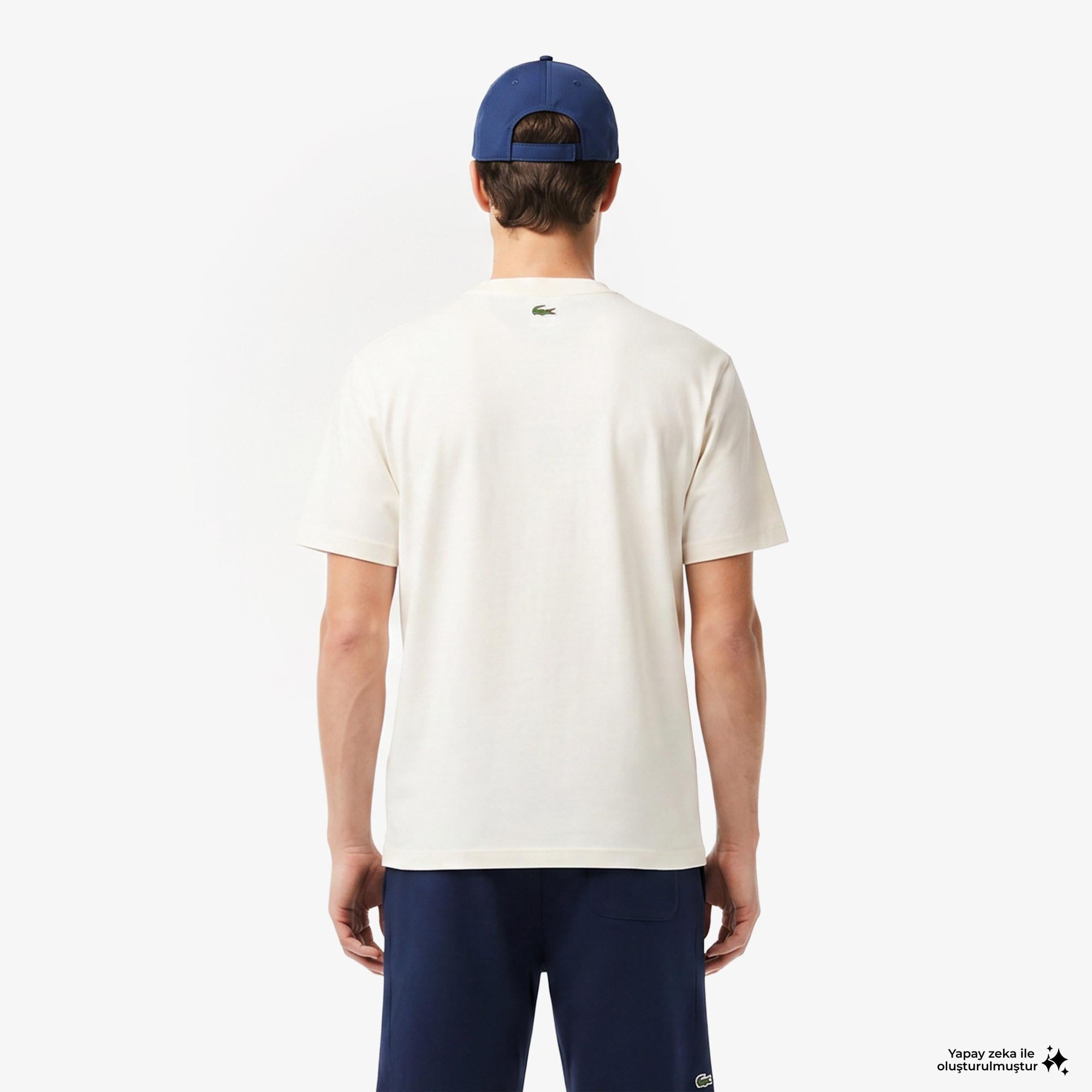 Lacoste Erkek Krem T-Shirt