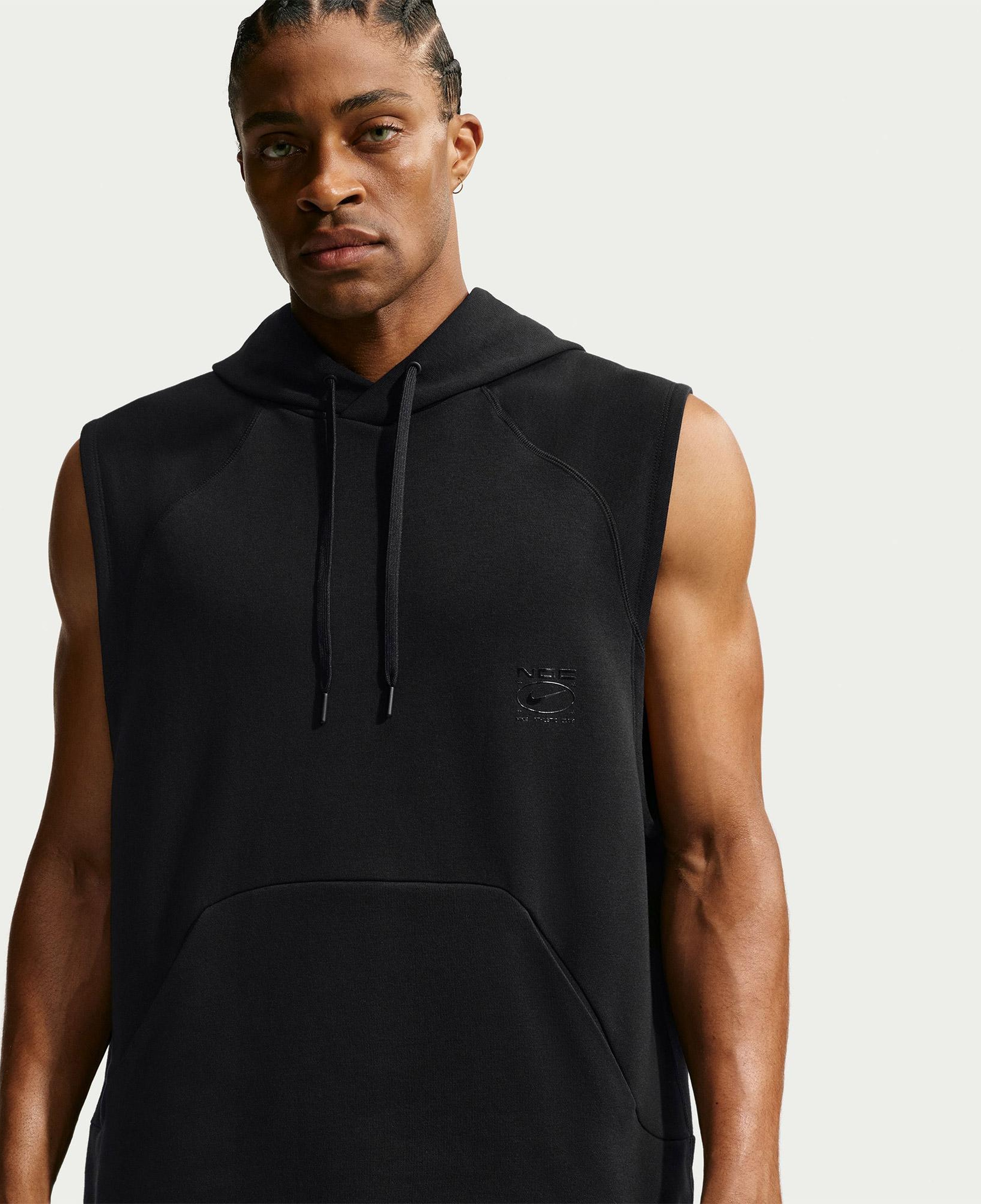 Nike Dri-Fit N.A.C. Sleeveless Erkek Siyah Hoodie