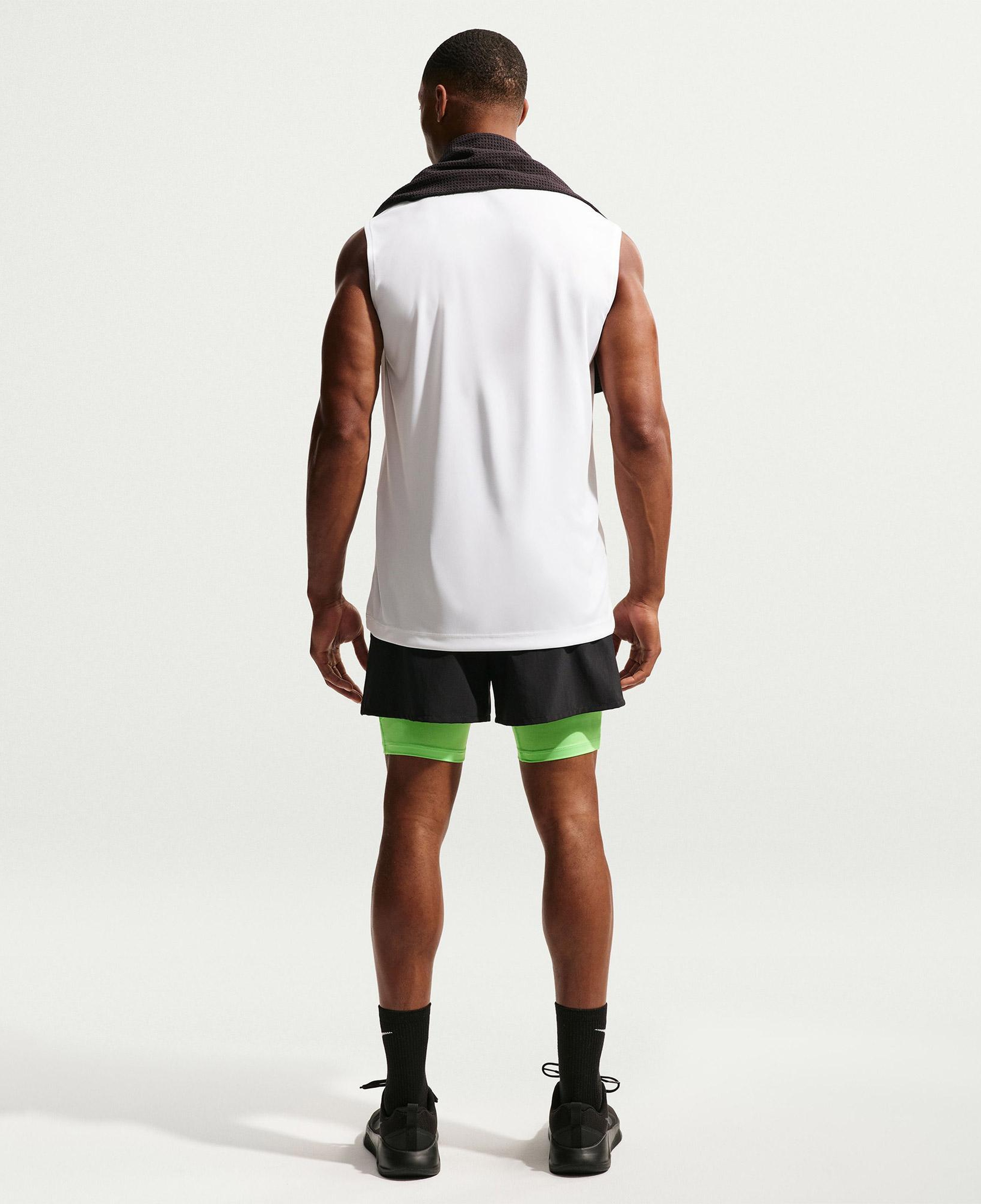 Nike Dri-Fit Sleeveless Flex Erkek Beyaz T-Shirt