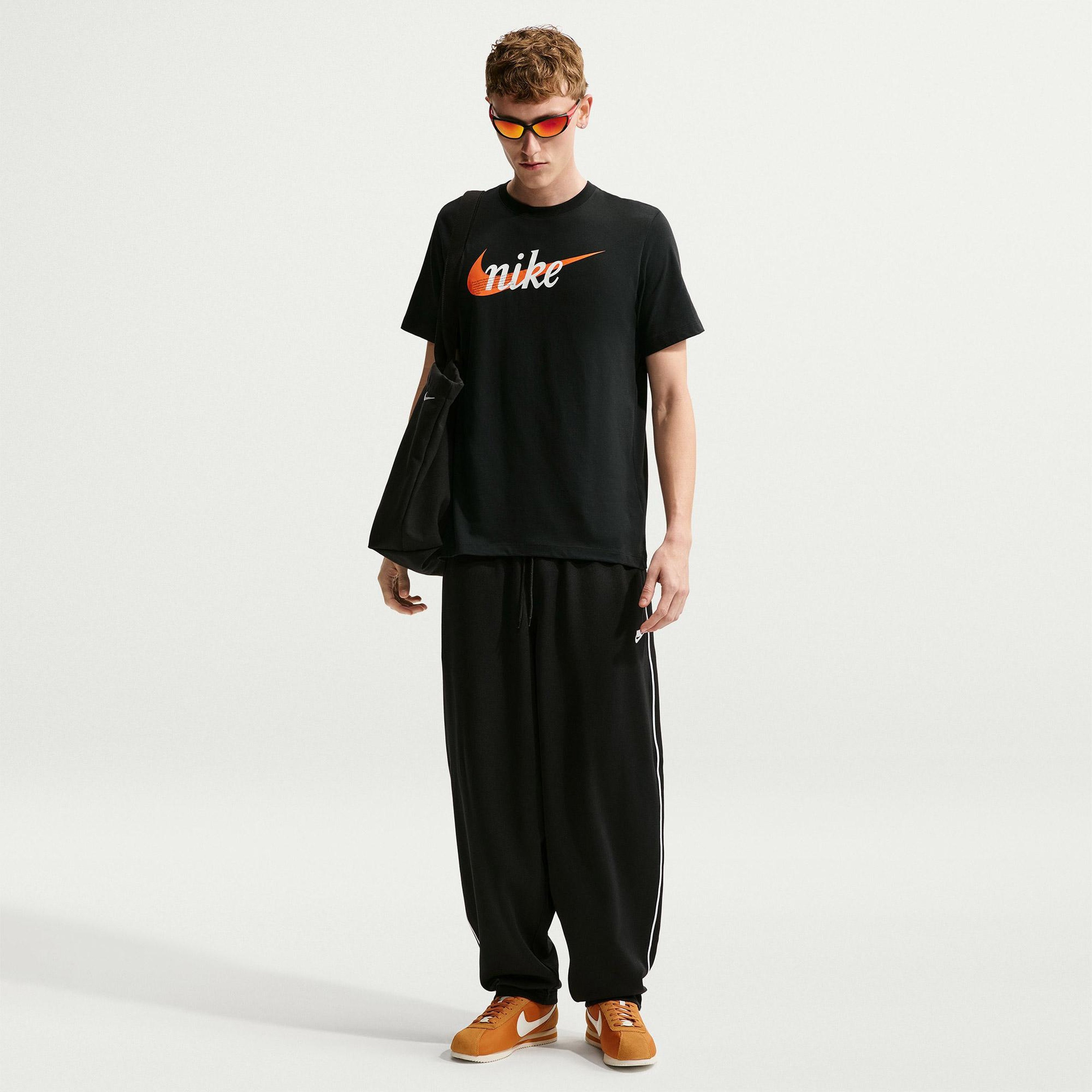 Nike Sportswear Club Brand Erkek Siyah T-Shirt