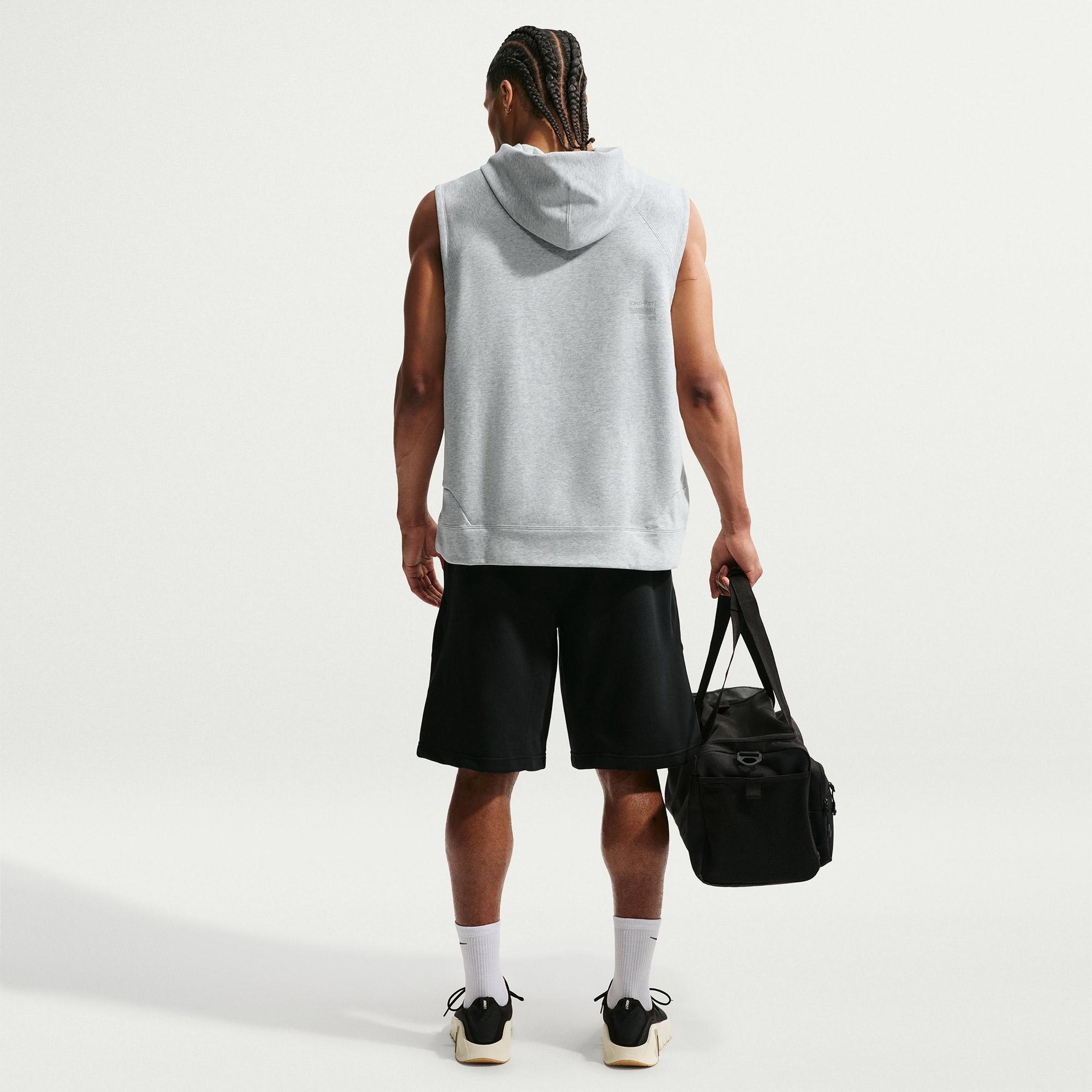 Nike Dri-Fit N.A.C. Sleeveless Erkek Gri Hoodie