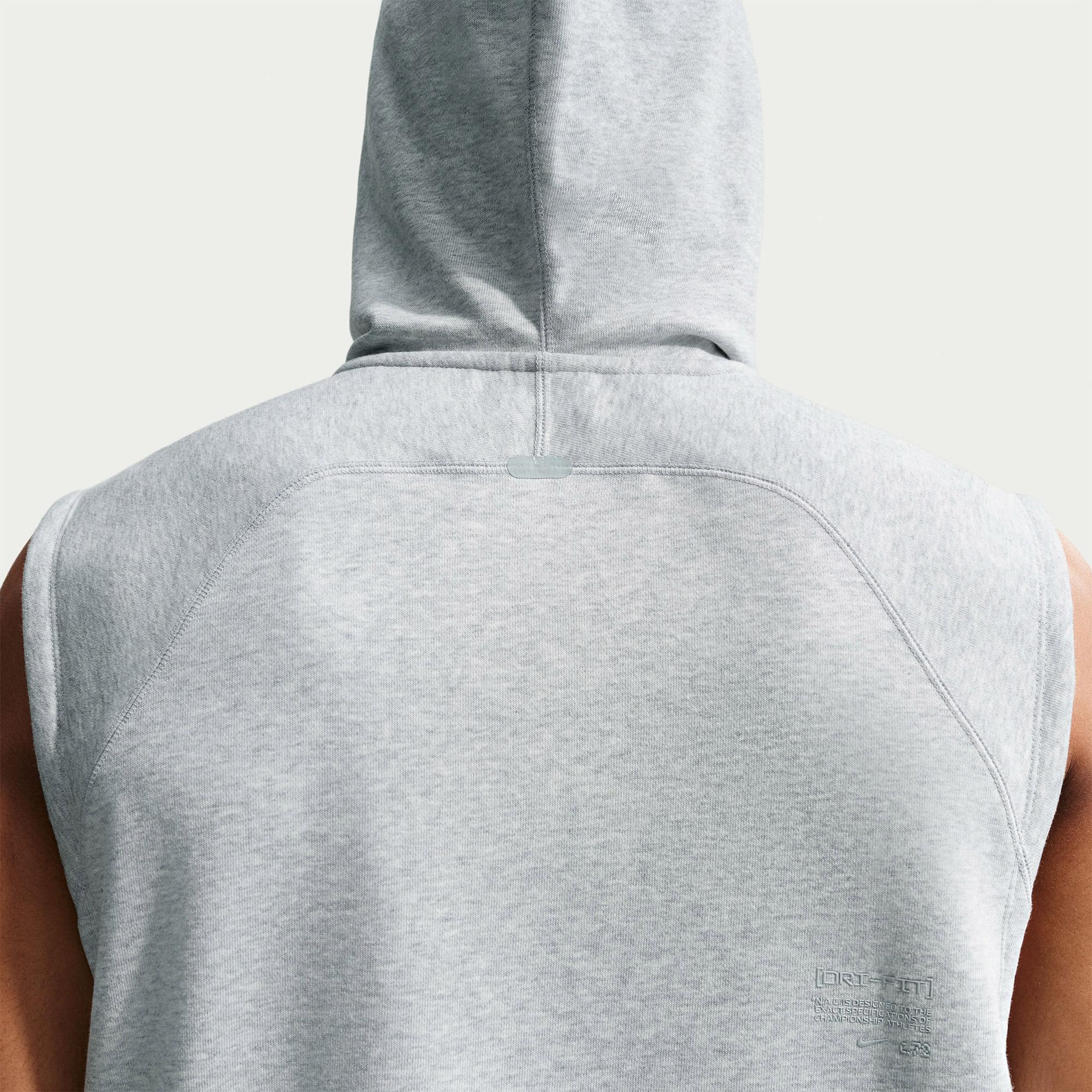 Nike Dri-Fit N.A.C. Sleeveless Erkek Gri Hoodie