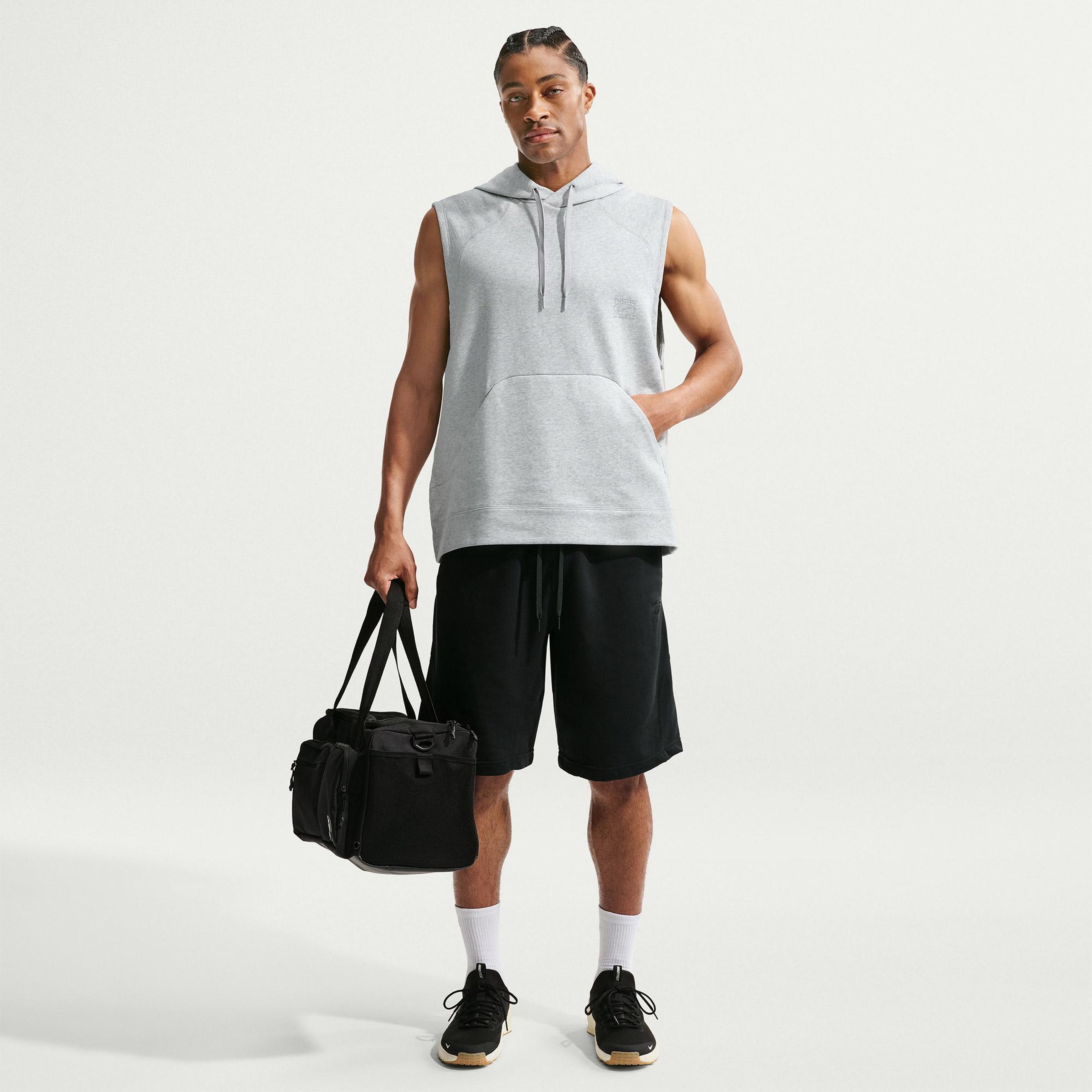 Nike Dri-Fit N.A.C. Sleeveless Erkek Gri Hoodie