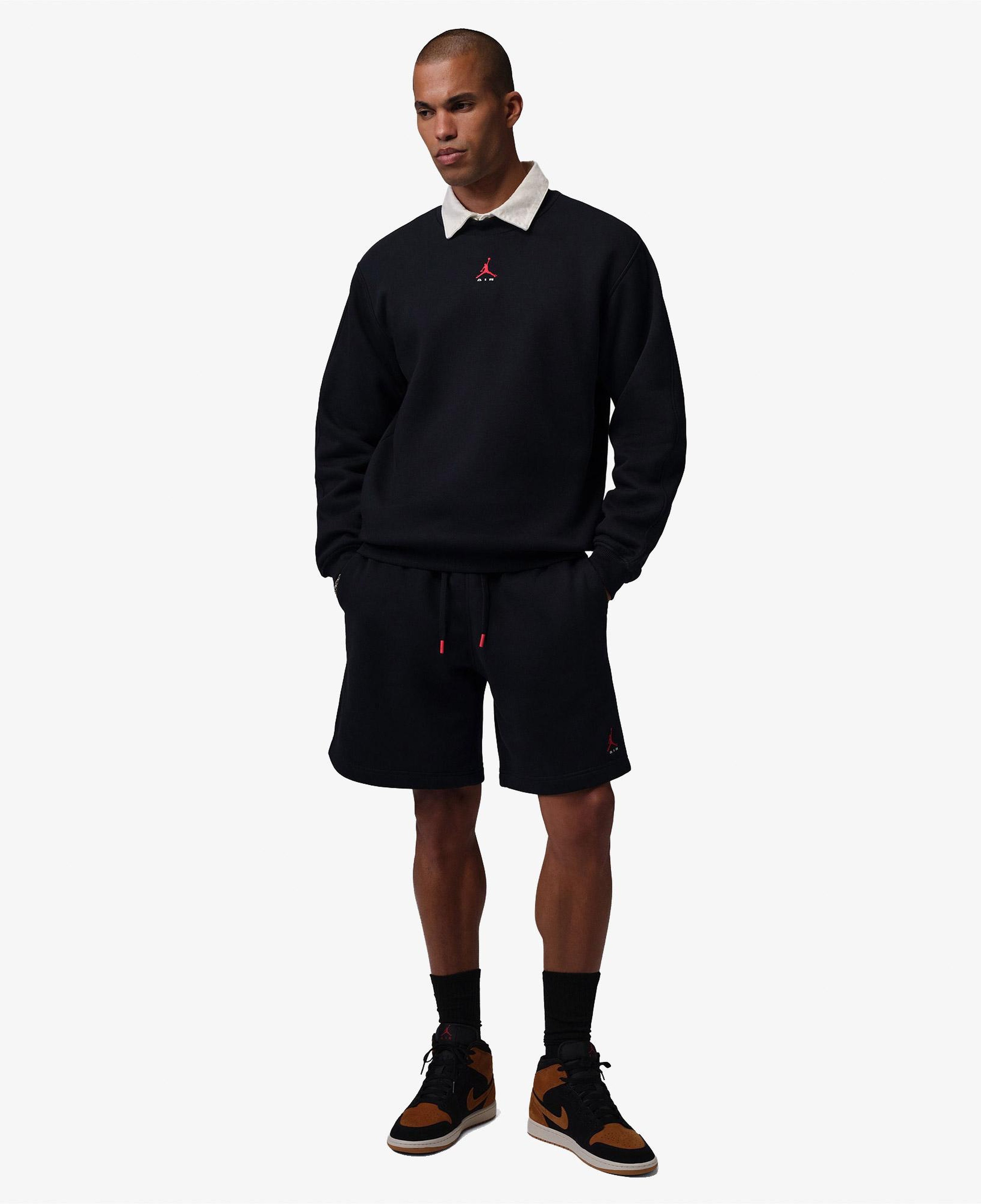 Jordan Brooklyn Crew Erkek Siyah Sweatshirt