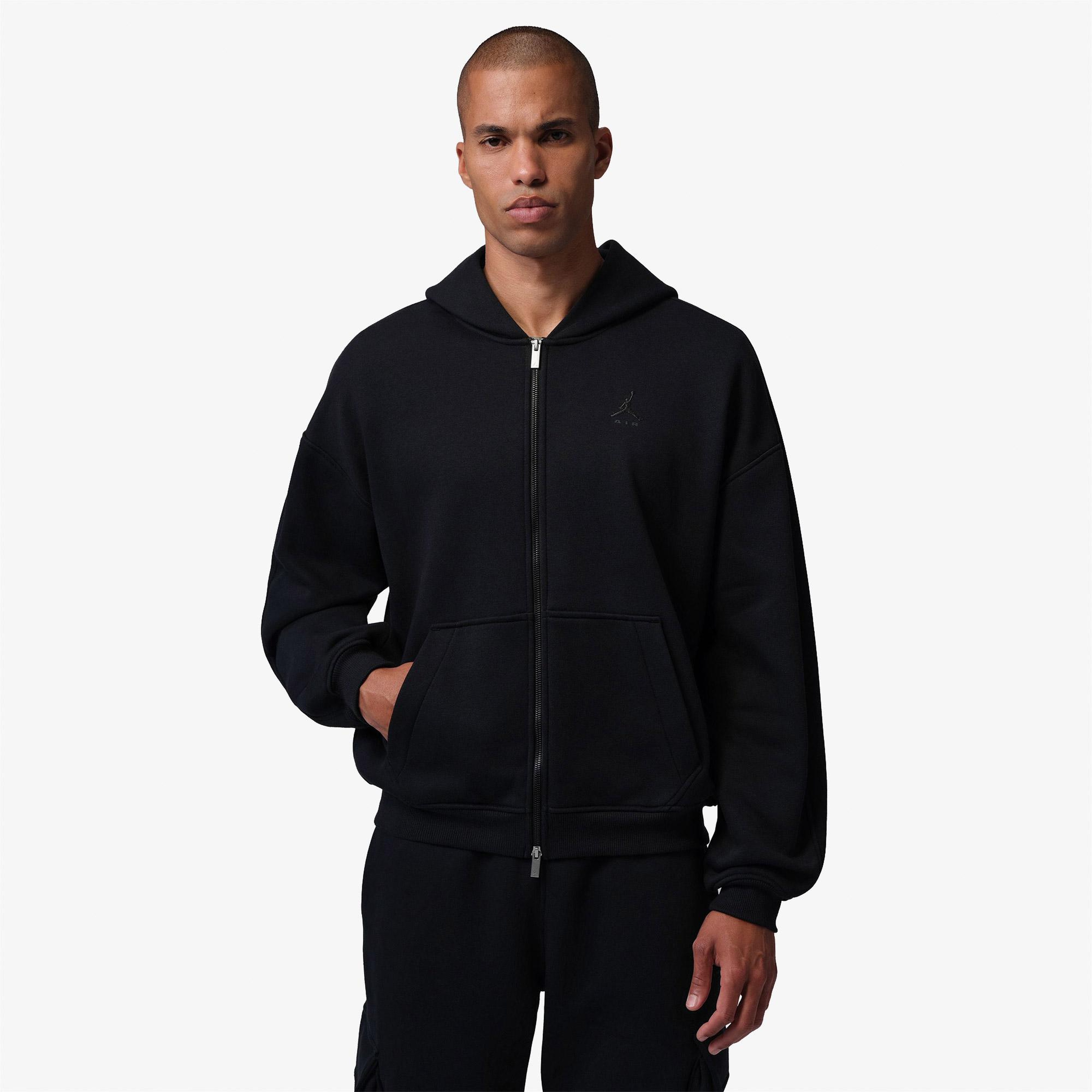 Jordan Brooklyn Fleece Oversize Erkek Siyah Eşofman Üstü