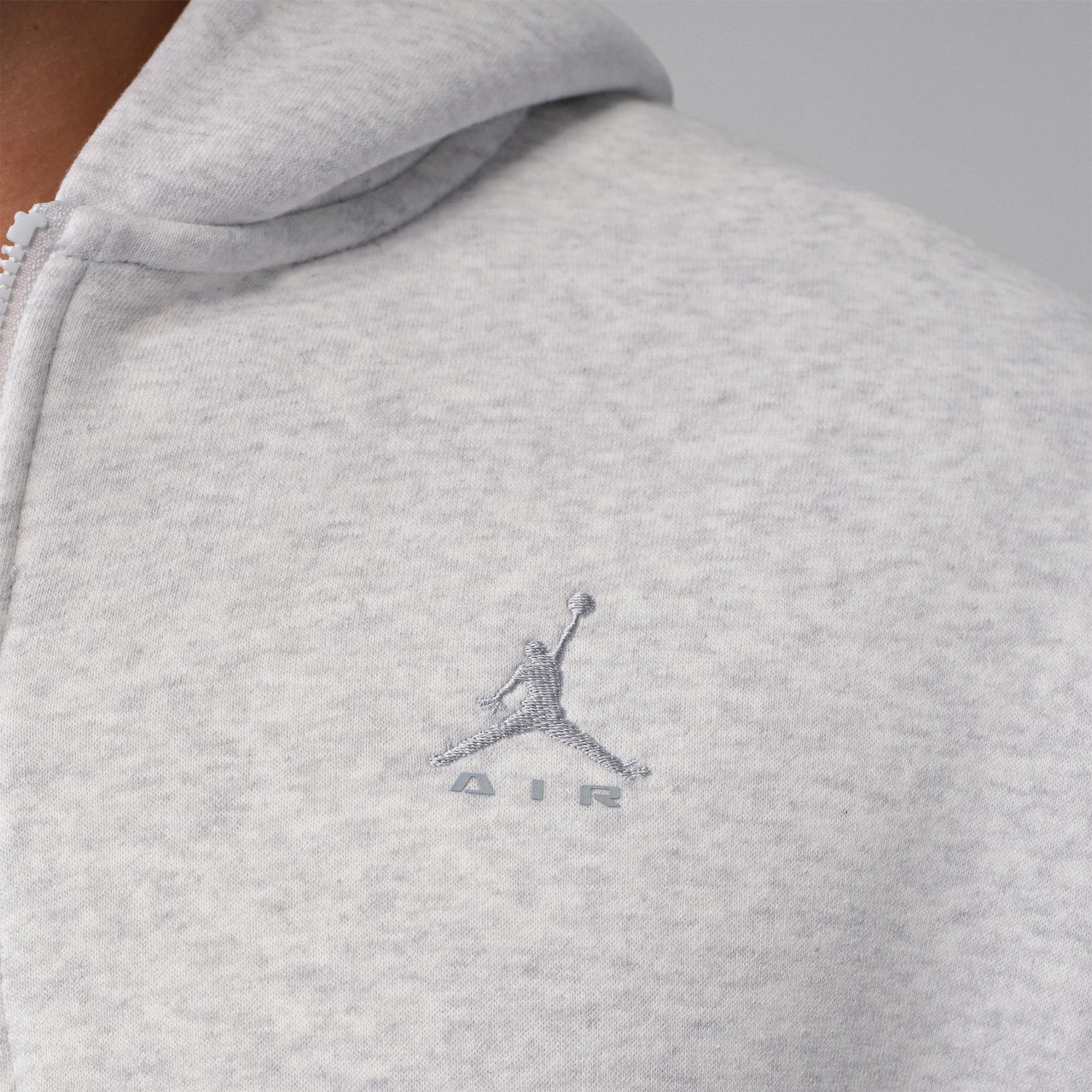 Jordan Brooklyn Fleece Oversize Erkek Gri Eşofman Üstü