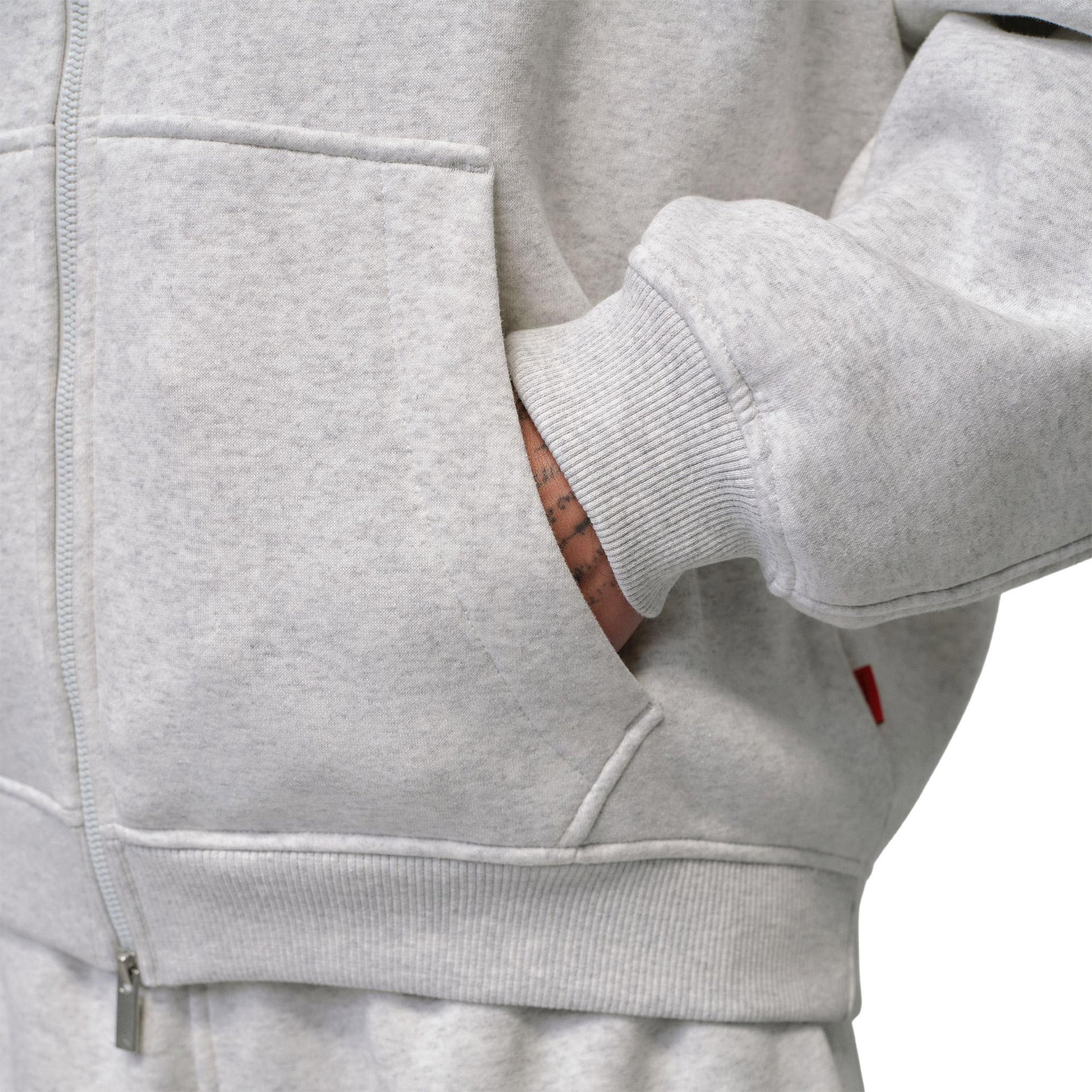 Jordan Brooklyn Fleece Oversize Erkek Gri Eşofman Üstü