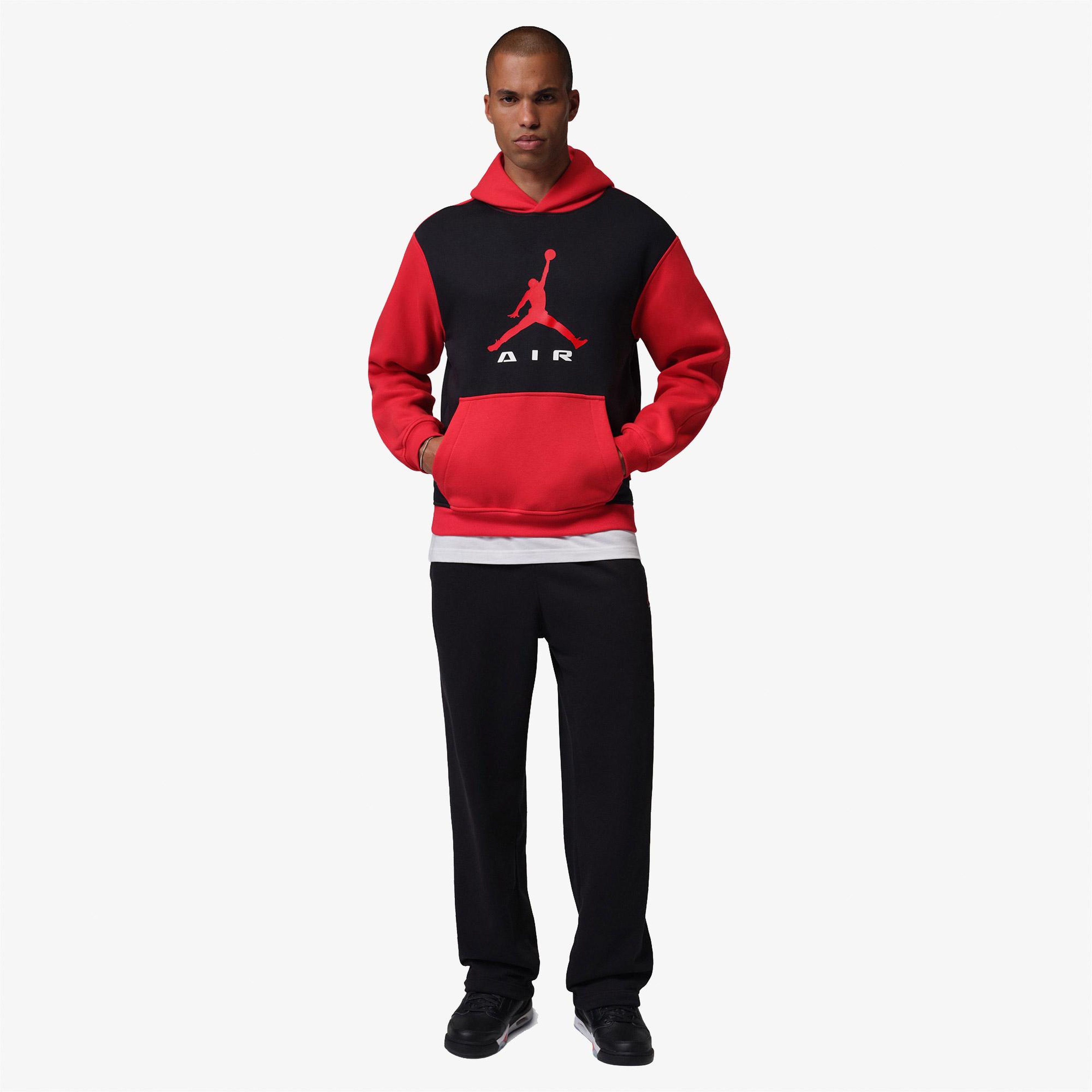 Jordan Brooklyn Fleece Pullover Erkek Kırmızı Hoodie