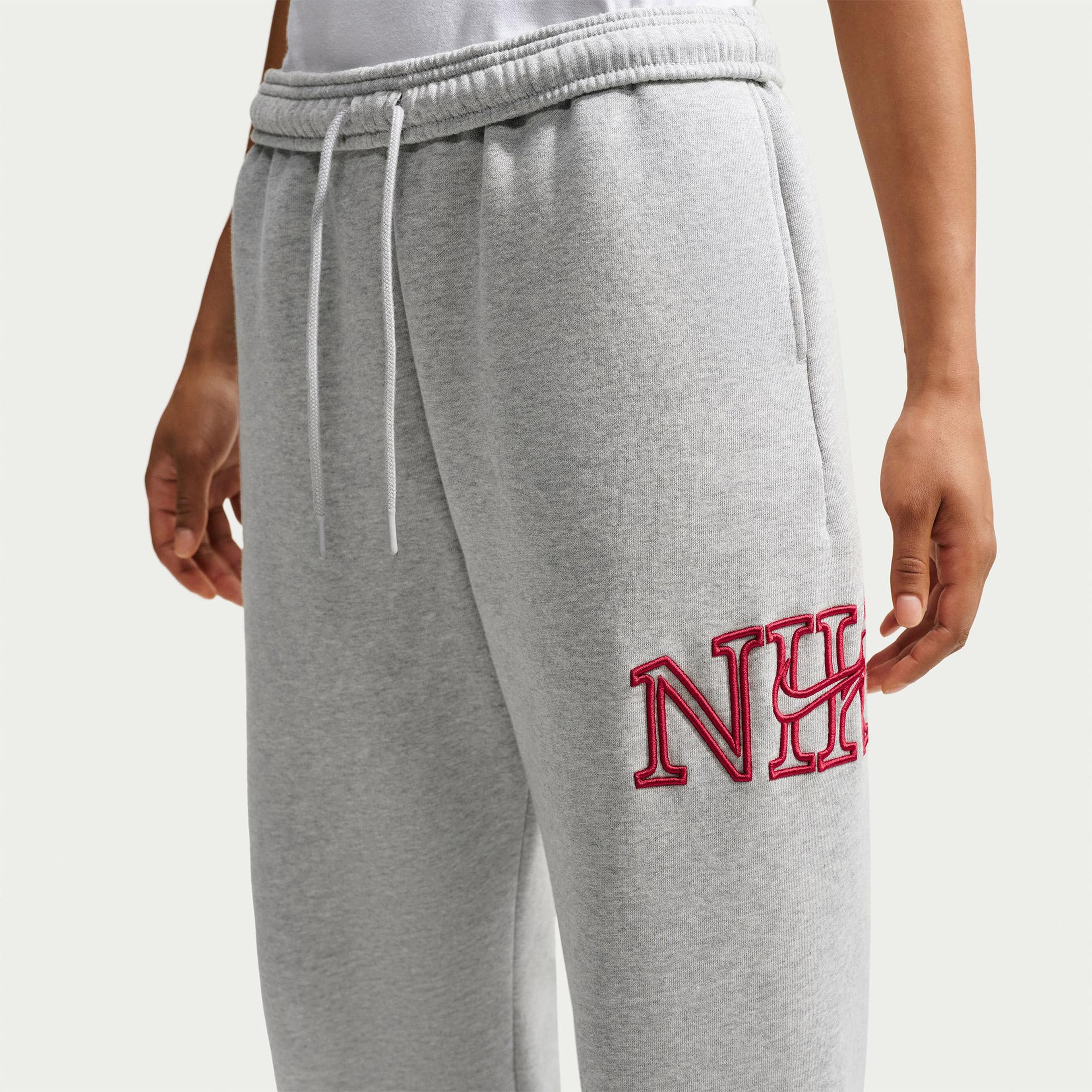 Nike Studio Fleece Kadın Gri Eşofman Altı