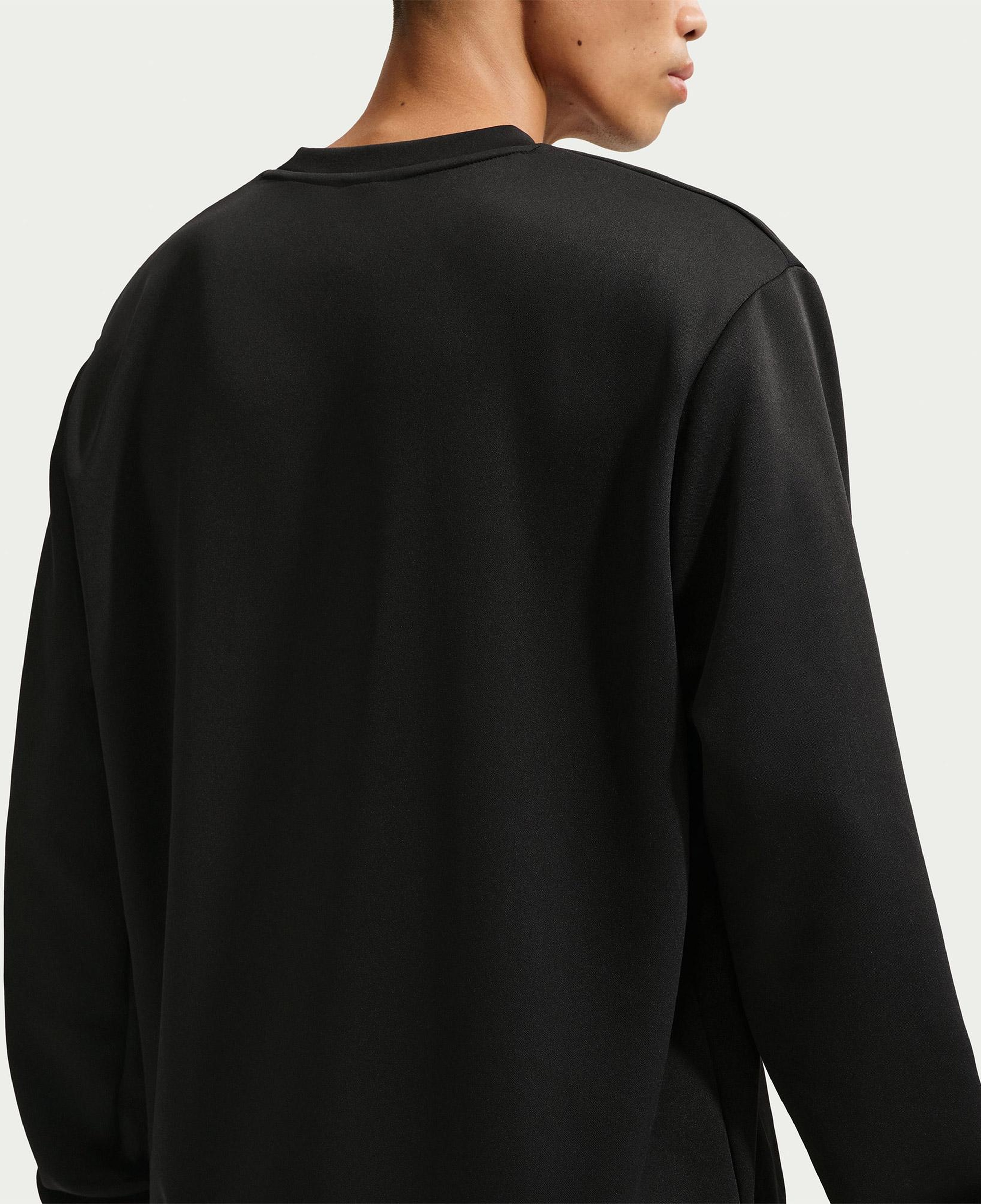 Nike Dri-Fit UV Flex Fleece Crew Erkek Siyah Sweatshirt