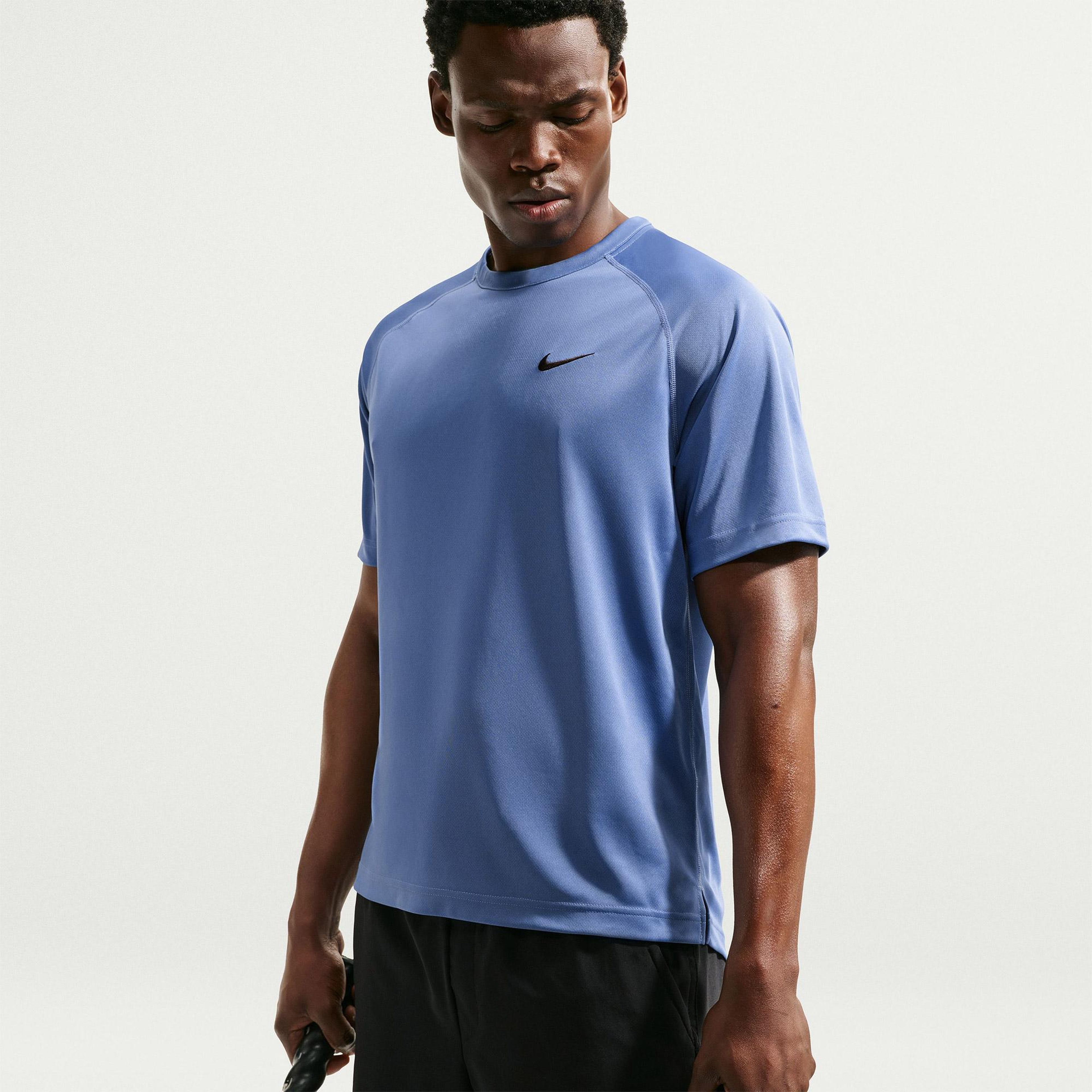 Nike Dri-Fit Flex Erkek Mavi T-Shirt