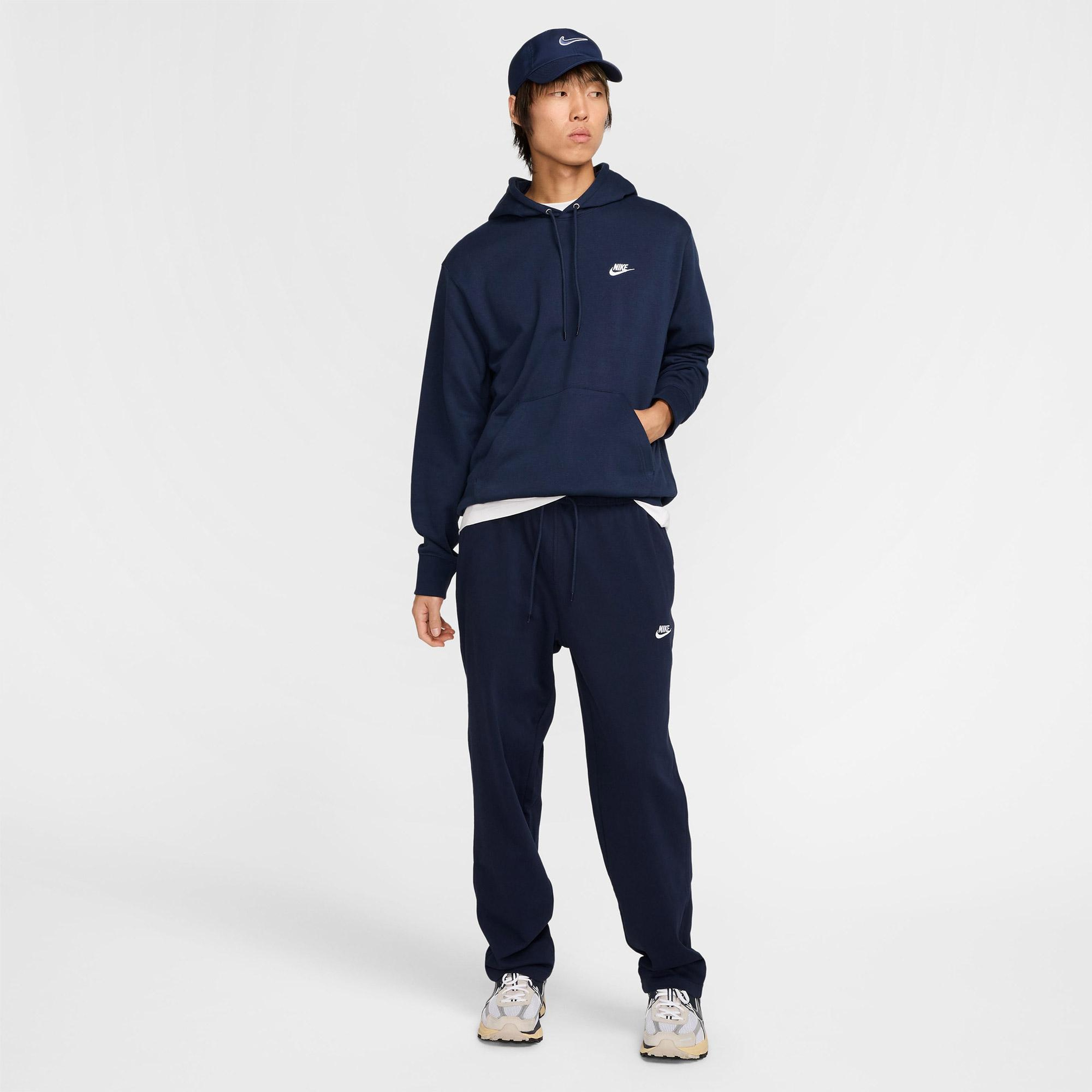 Nike Club Pullover Fleeece Erkek Lacivert Hoodie