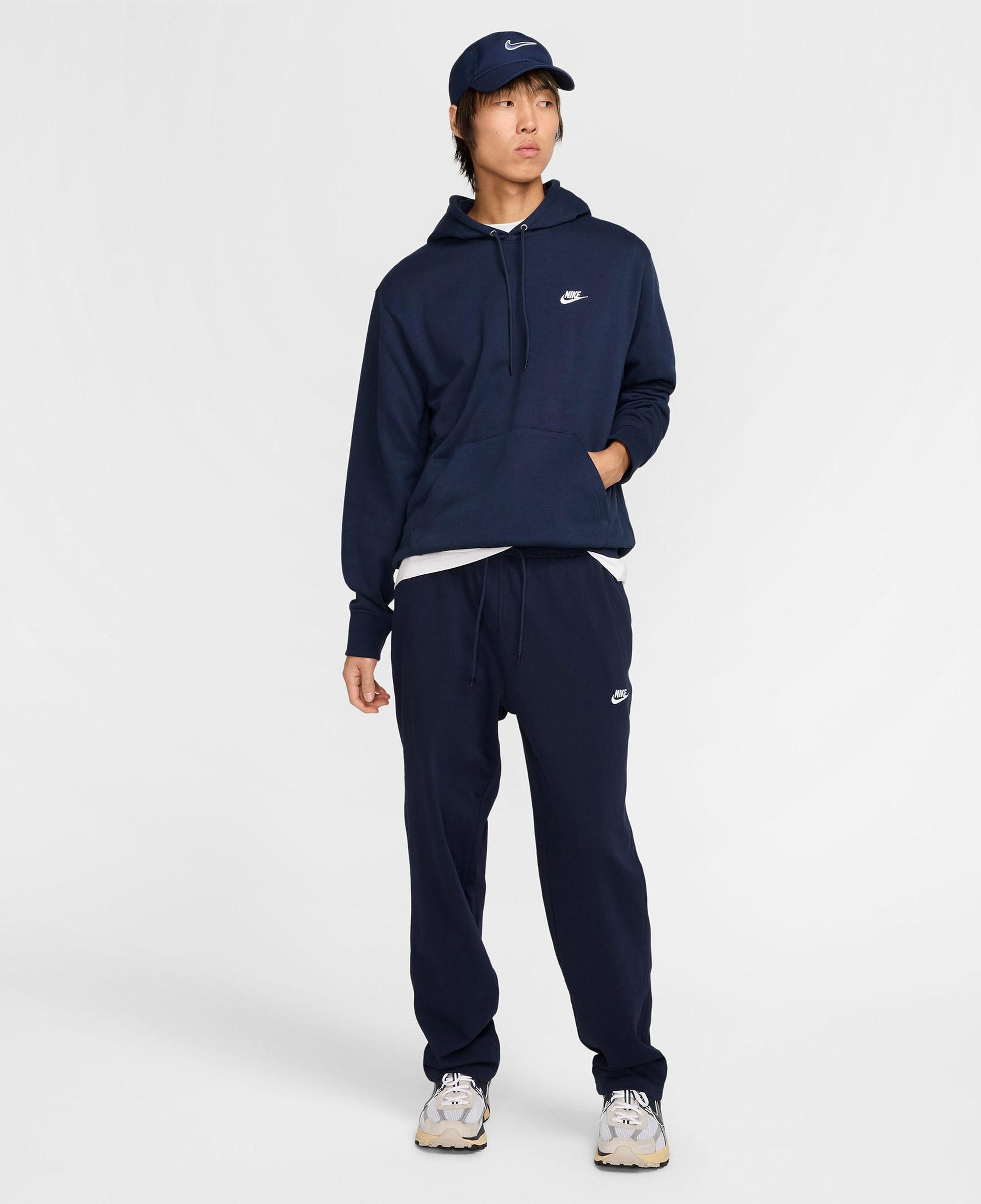 Nike Club Pullover Fleeece Erkek Lacivert Hoodie