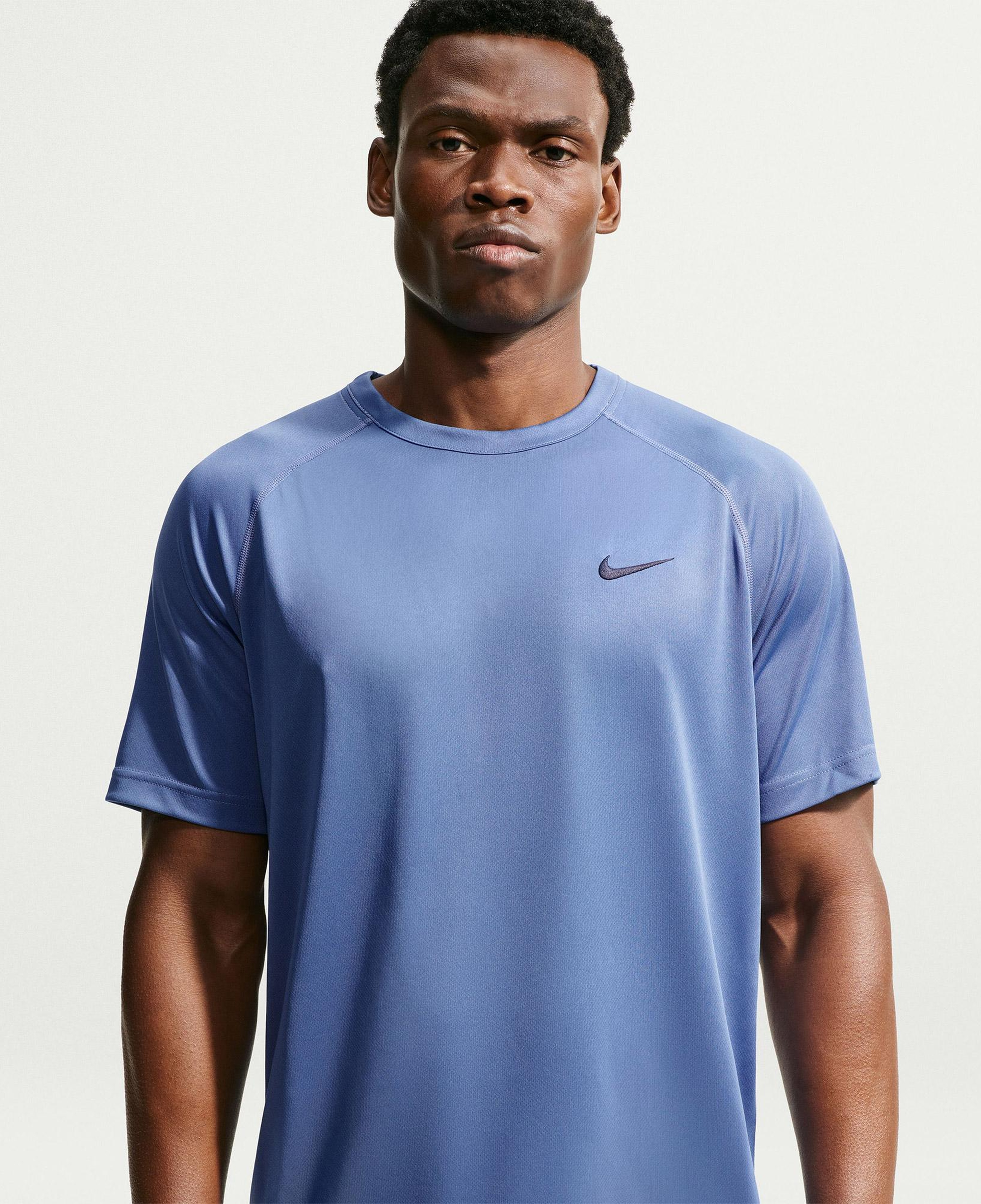 Nike Dri-Fit Flex Erkek Mavi T-Shirt