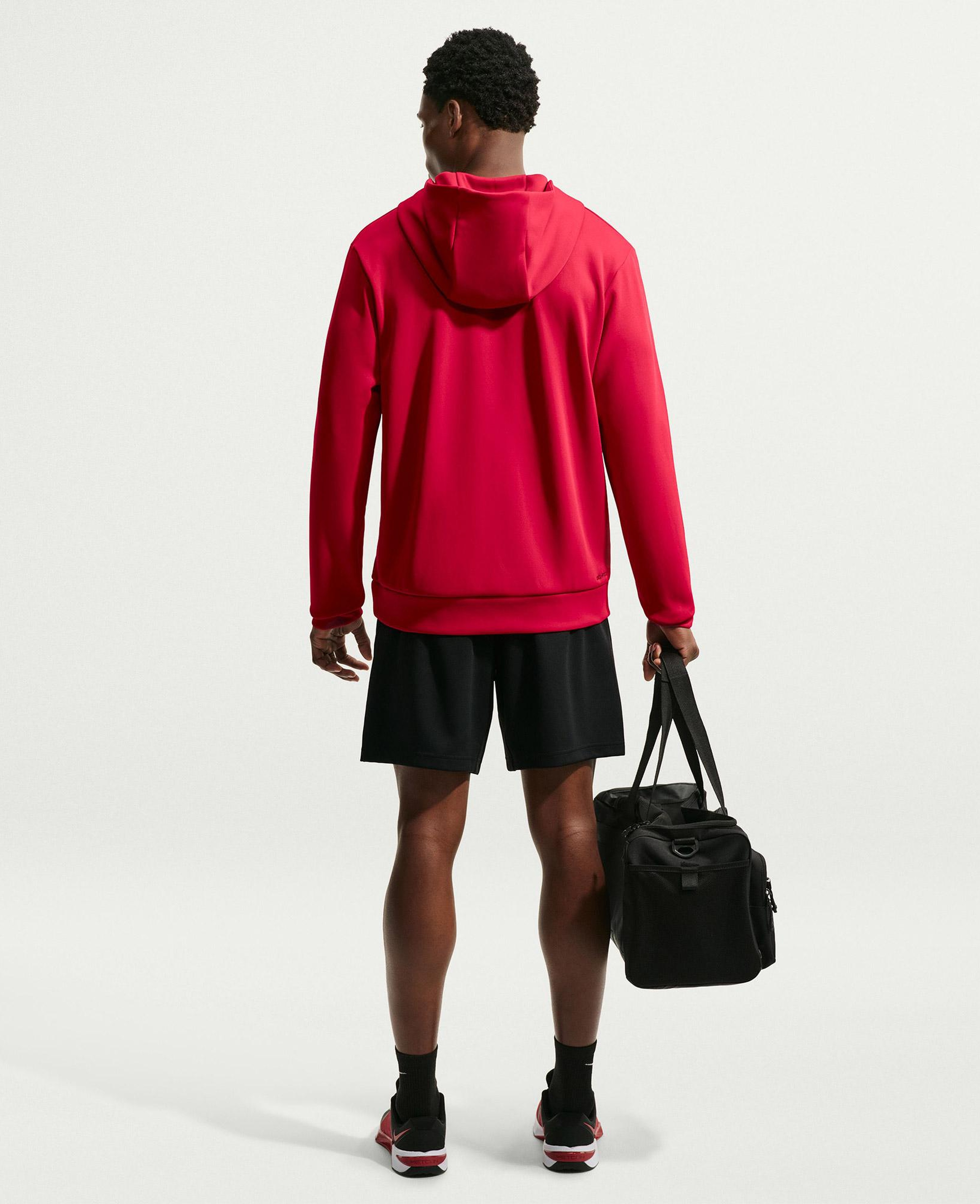 Nike Dri-Fit UV Flex Fleece Erkek Kırmızı Hoodie
