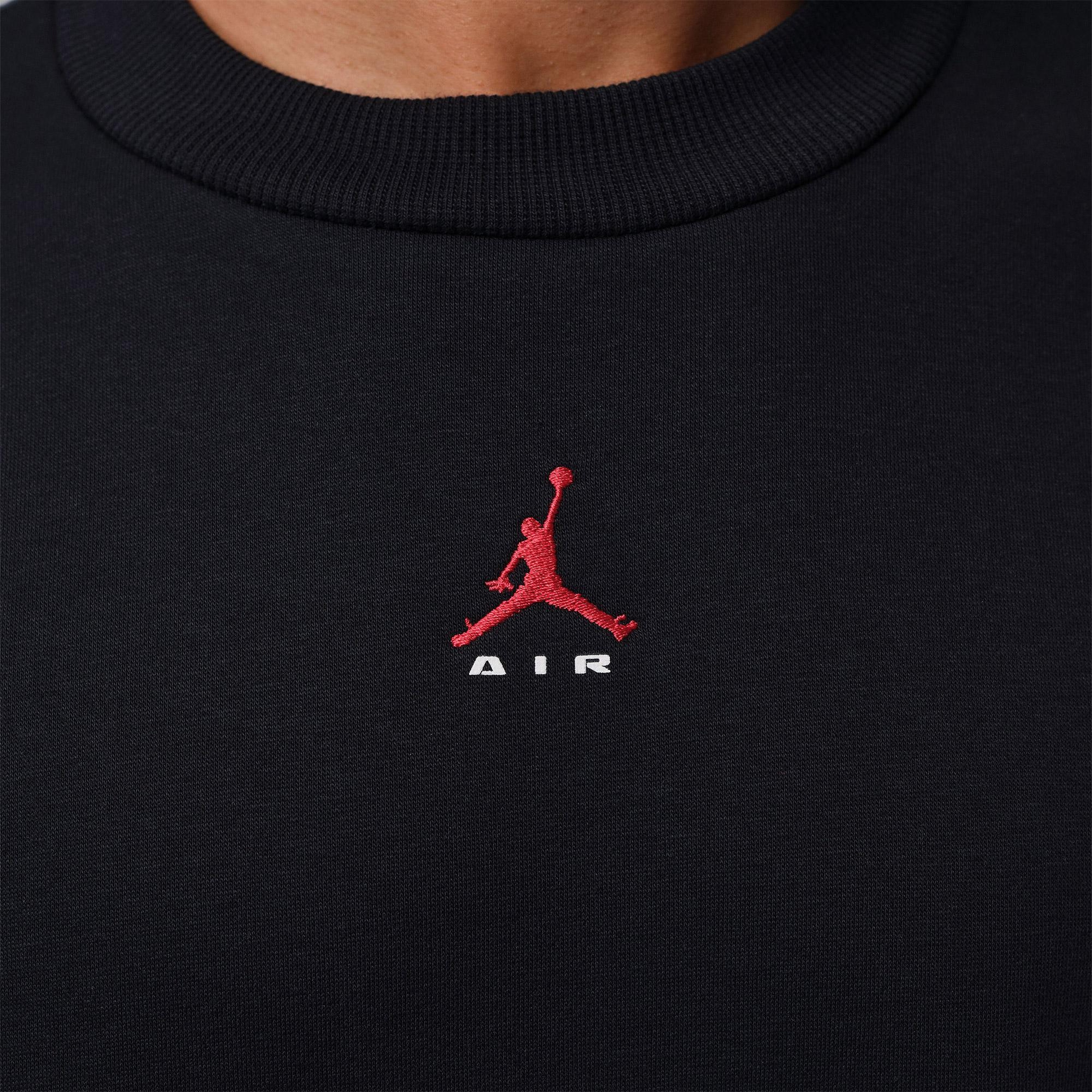 Jordan Brooklyn Crew Erkek Siyah Sweatshirt