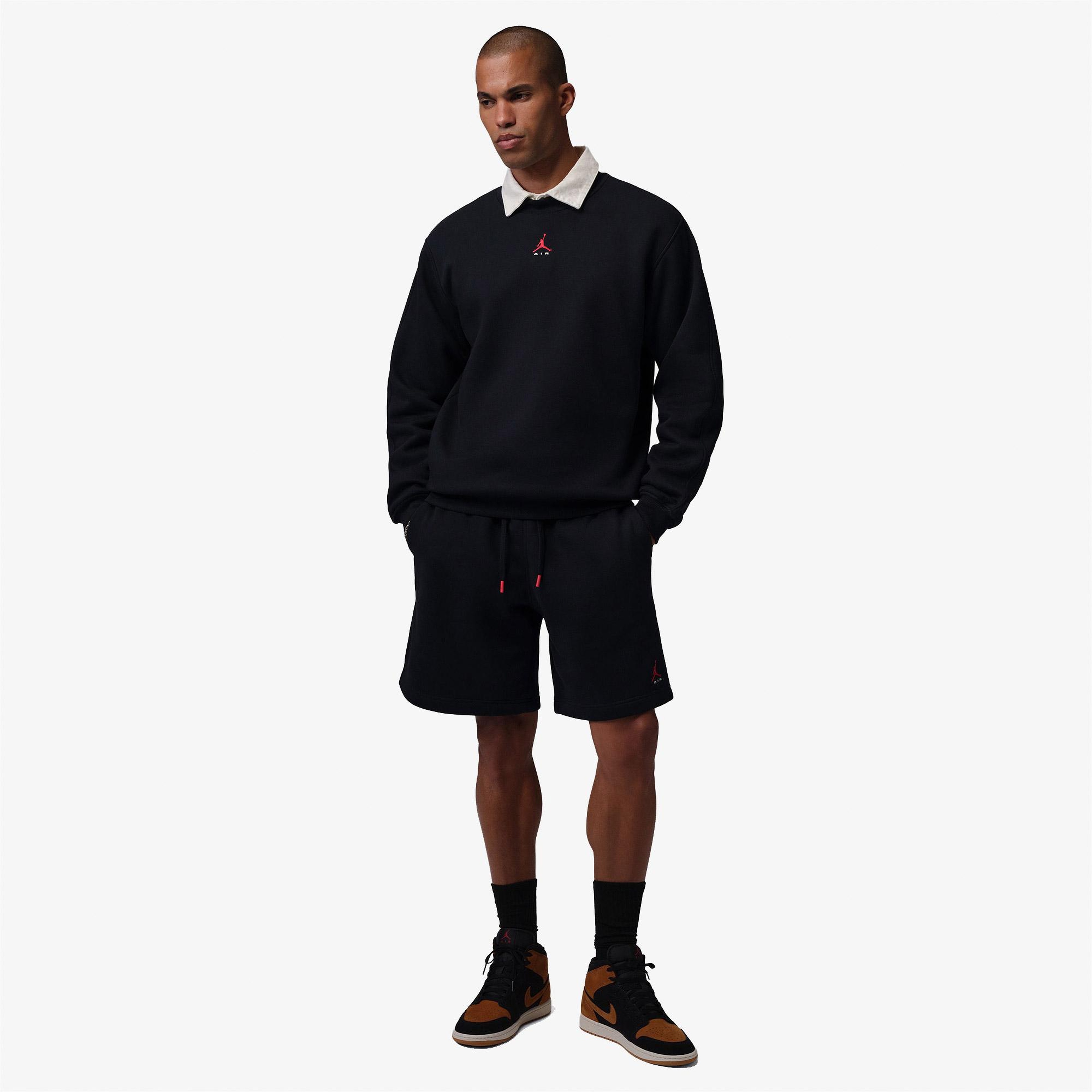 Jordan Brooklyn Crew Erkek Siyah Sweatshirt