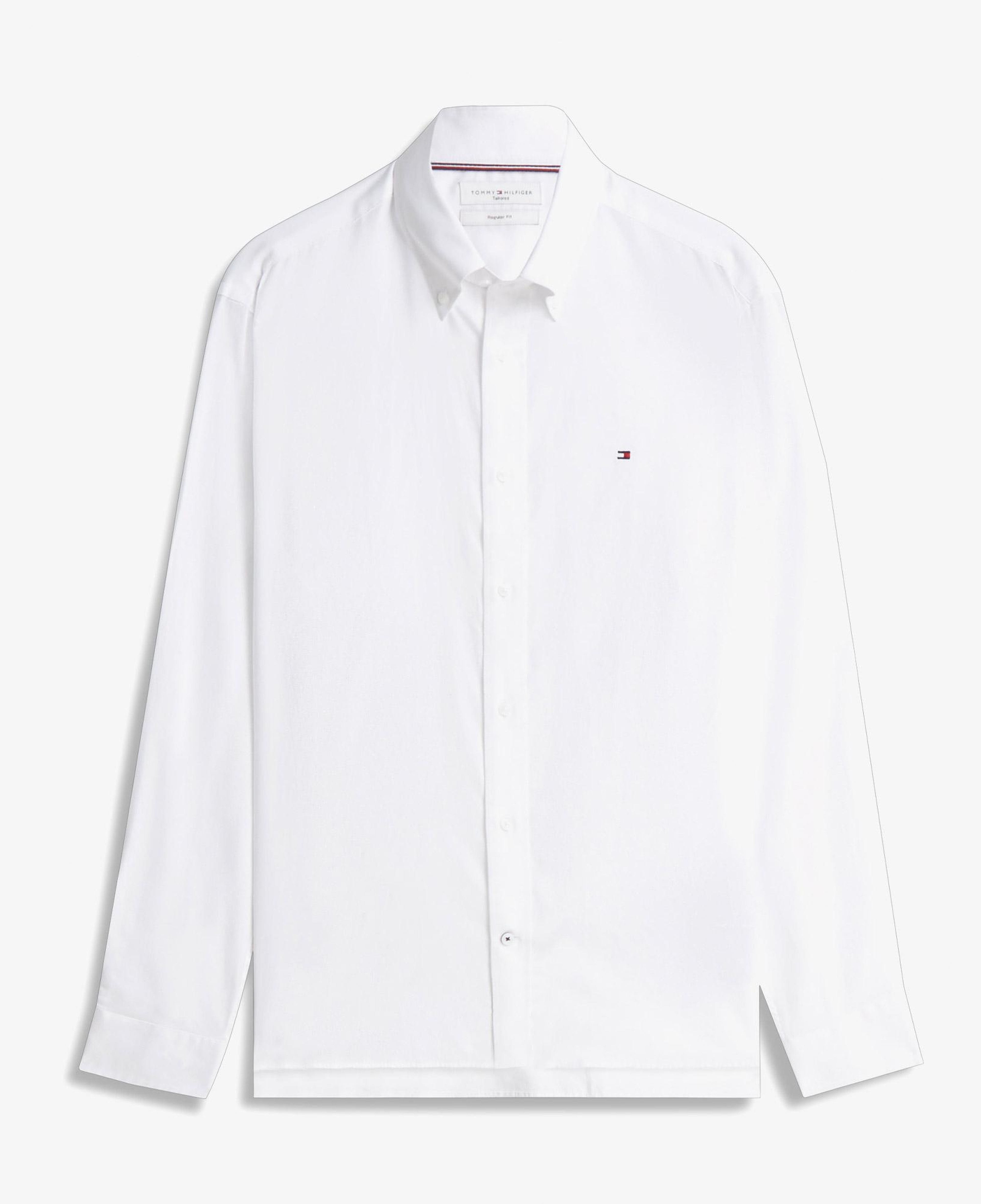 Tommy Hilfiger Oxford Solid Erkek Beyaz Gömlek