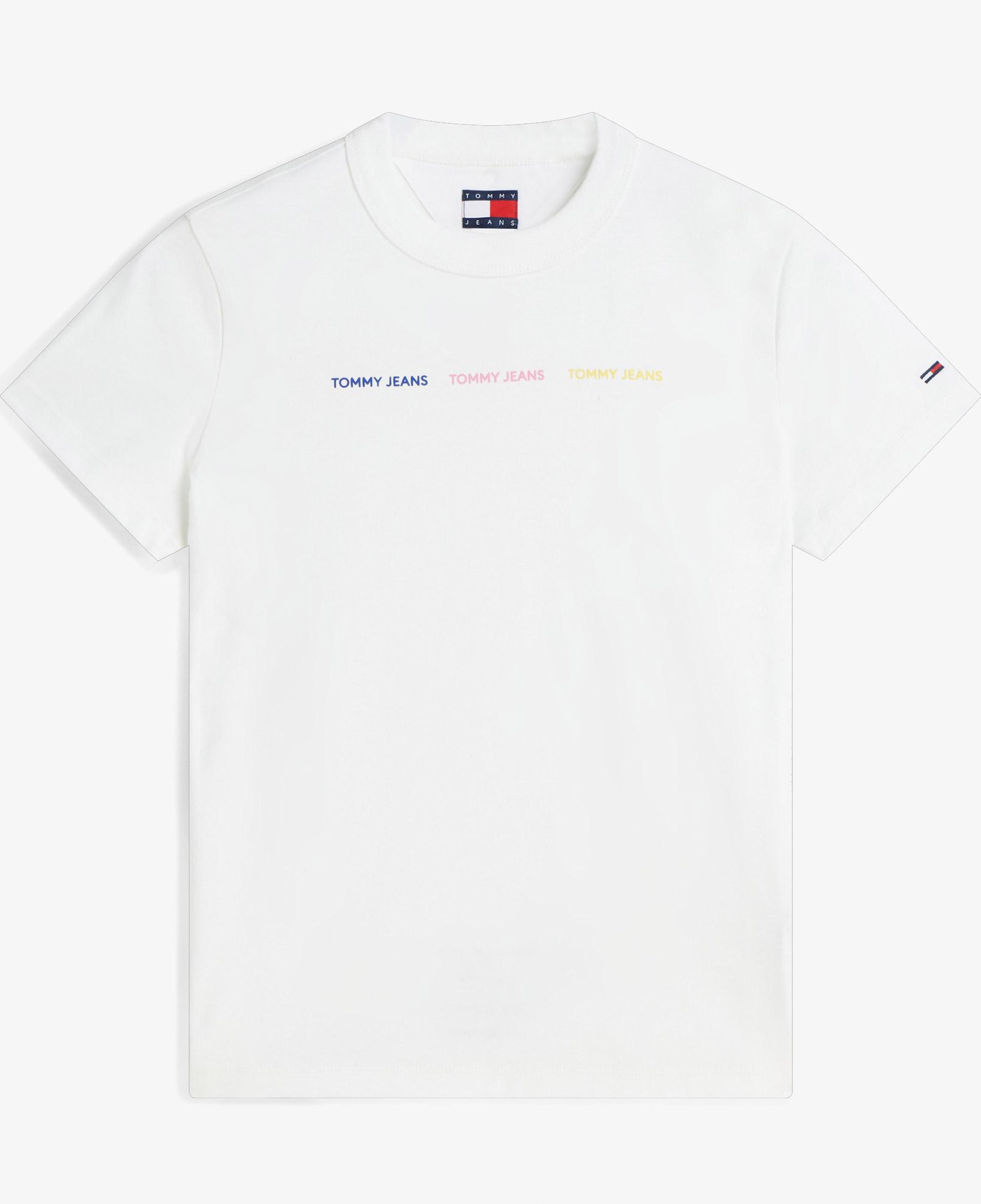 Tommy Hilfiger Repeat Wash Kadın Beyaz T-Shirt