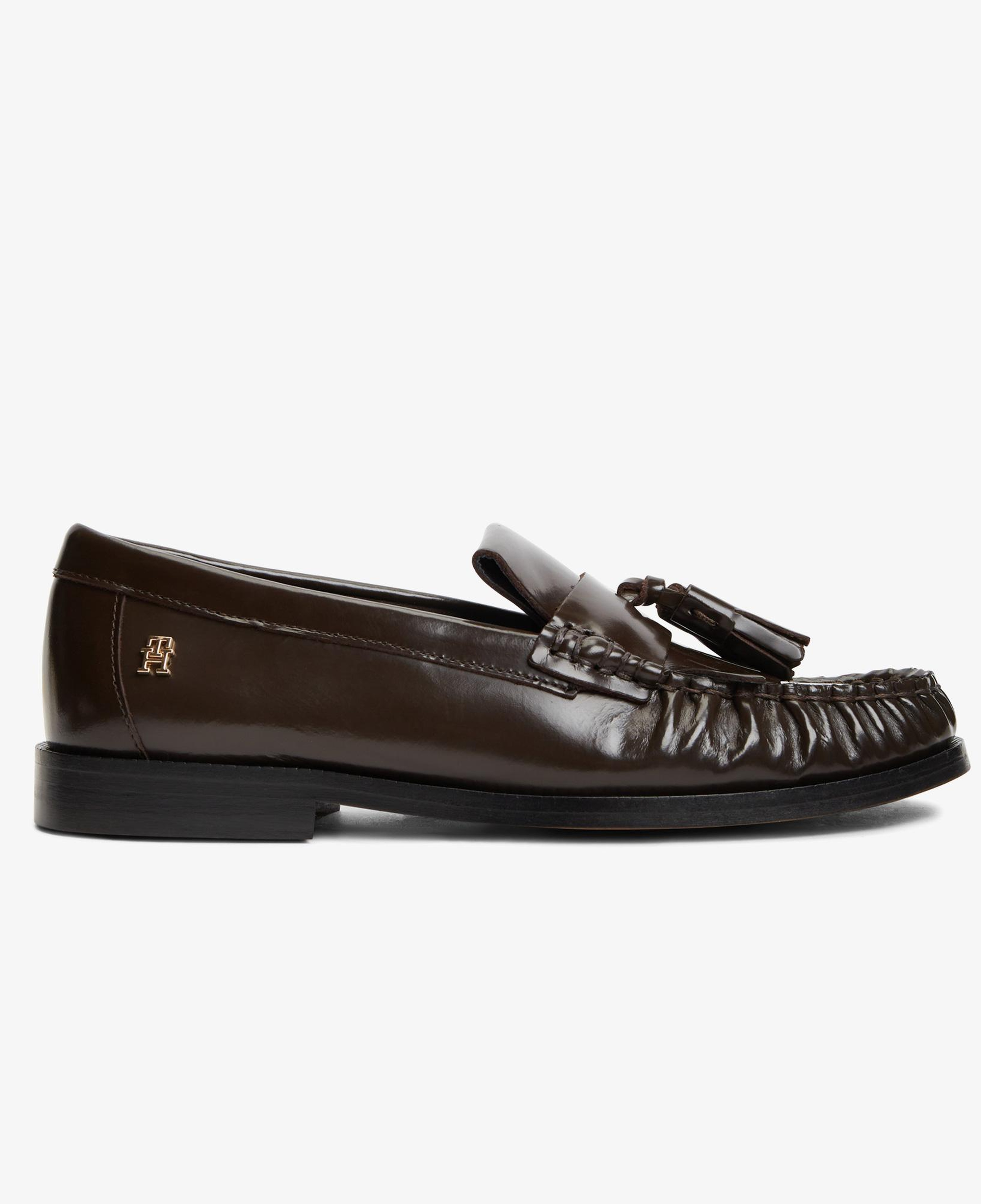Tommy Hilfiger Tassel Abrasivato Kadın Kahverengi Loafer