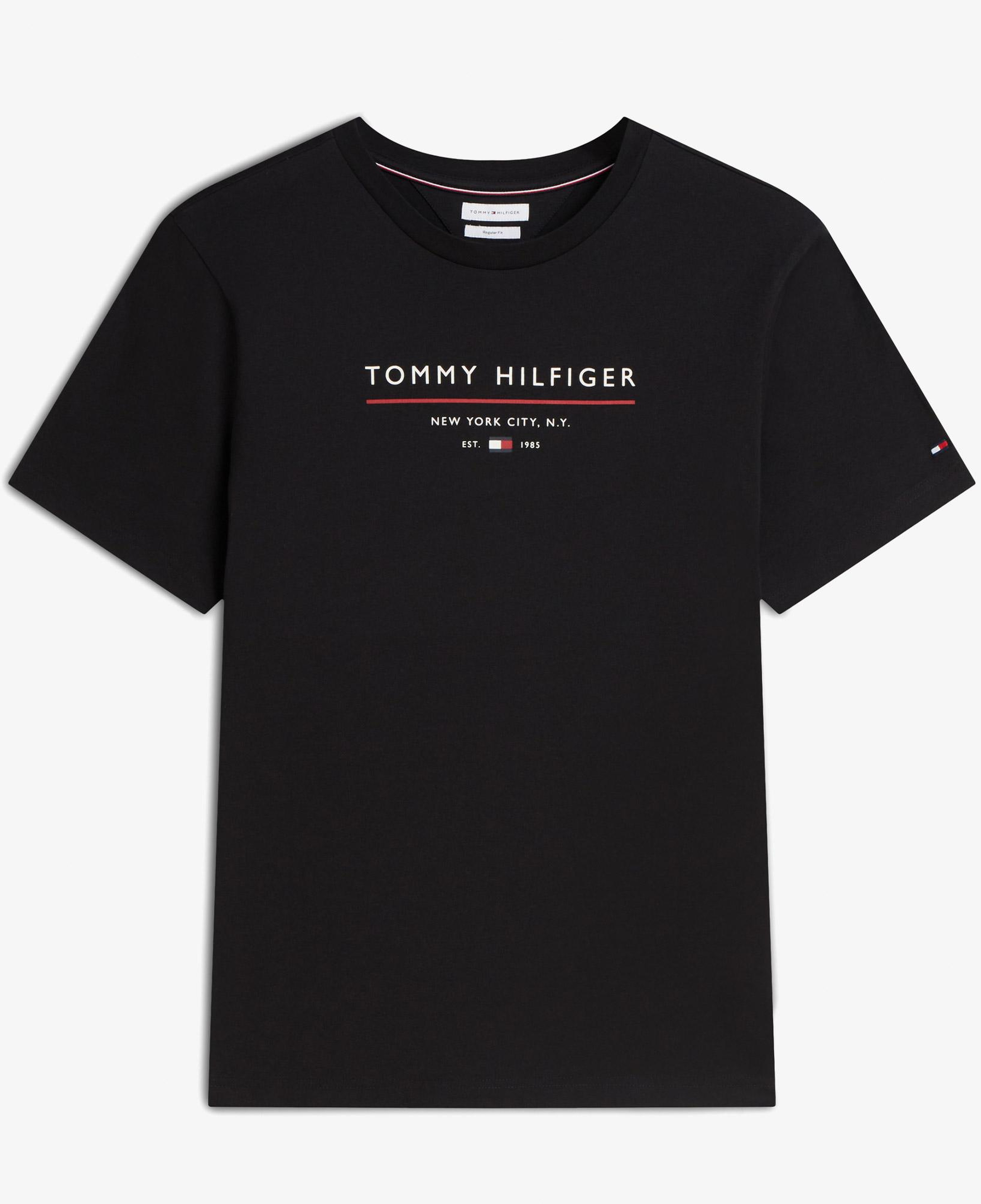 Tommy Hilfiger Brand Love New Erkek Siyah T-Shirt