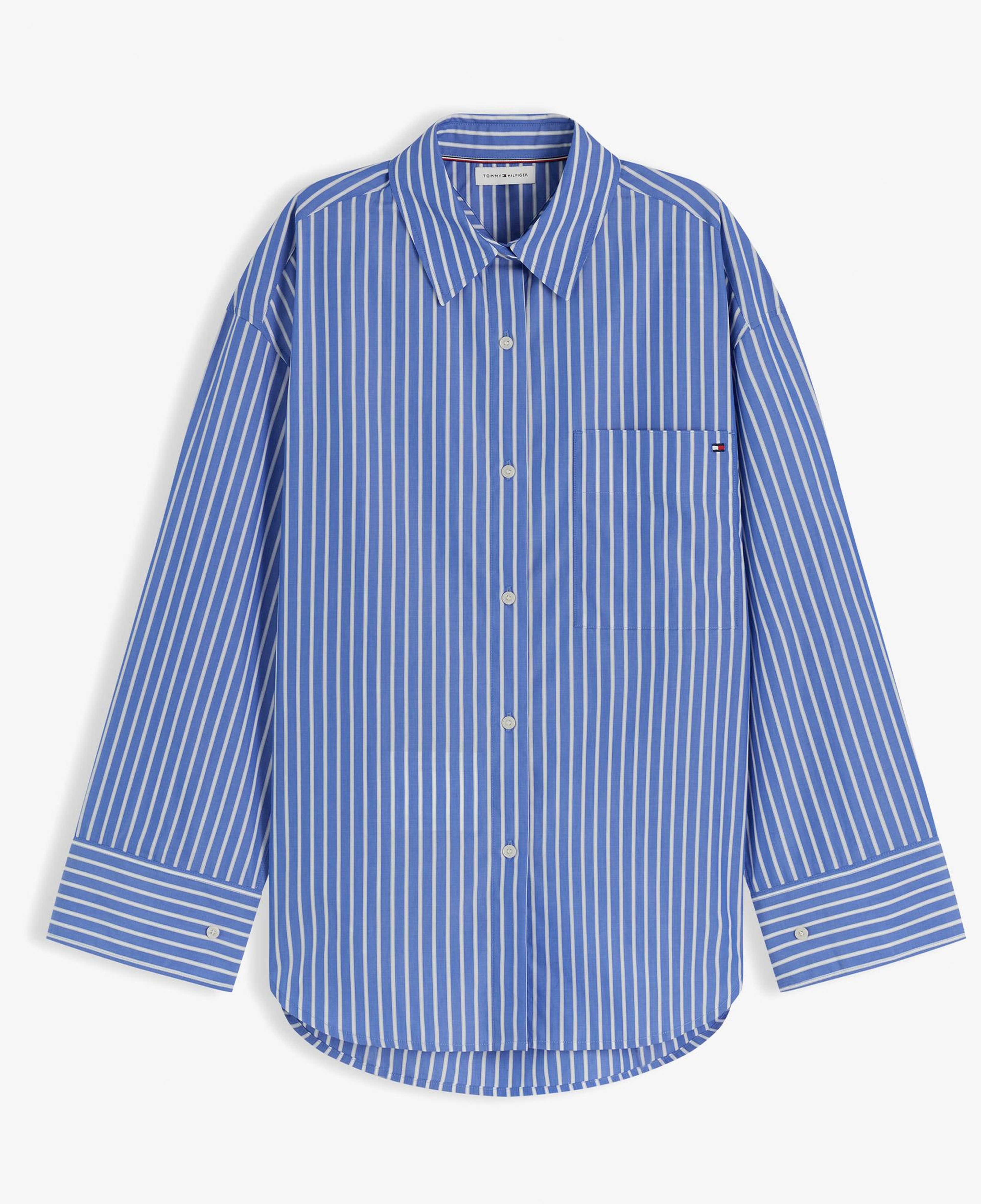 Tommy Hilfiger Modern Poplin Blue Kadın Mavi Gömlek