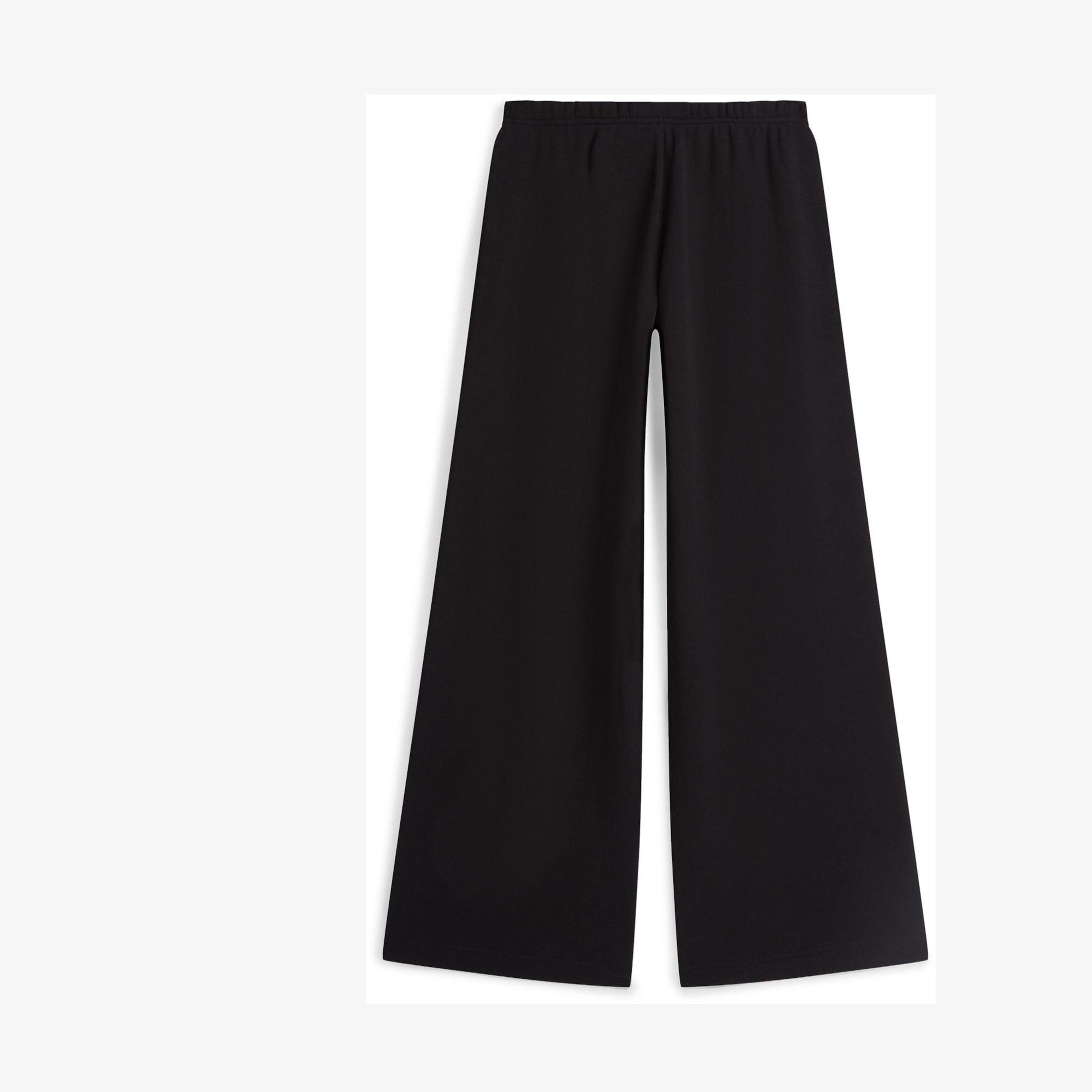 Tommy Hilfiger Wide Leg Kadın Siyah Eşofman Altı