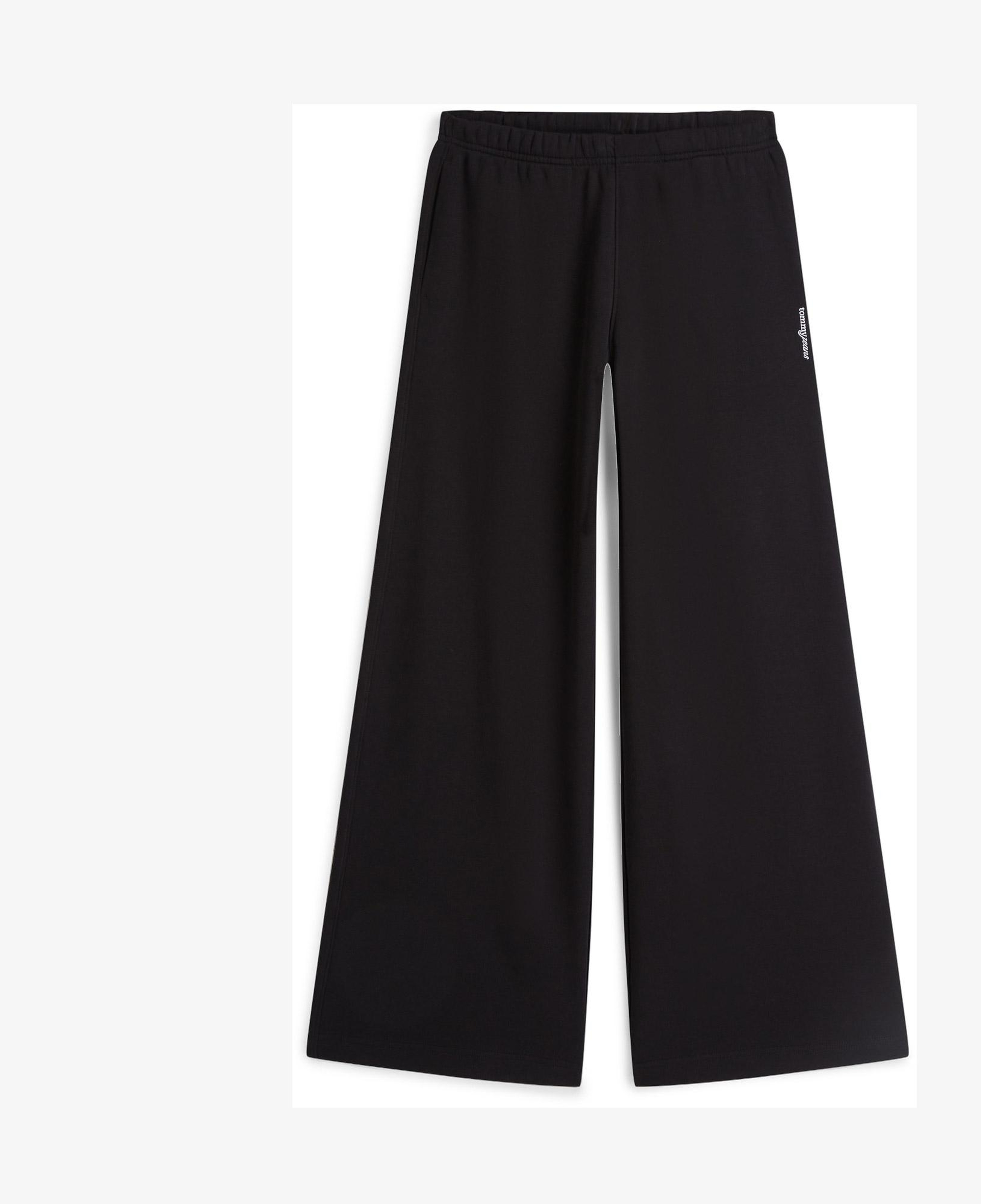 Tommy Hilfiger Wide Leg Kadın Siyah Eşofman Altı