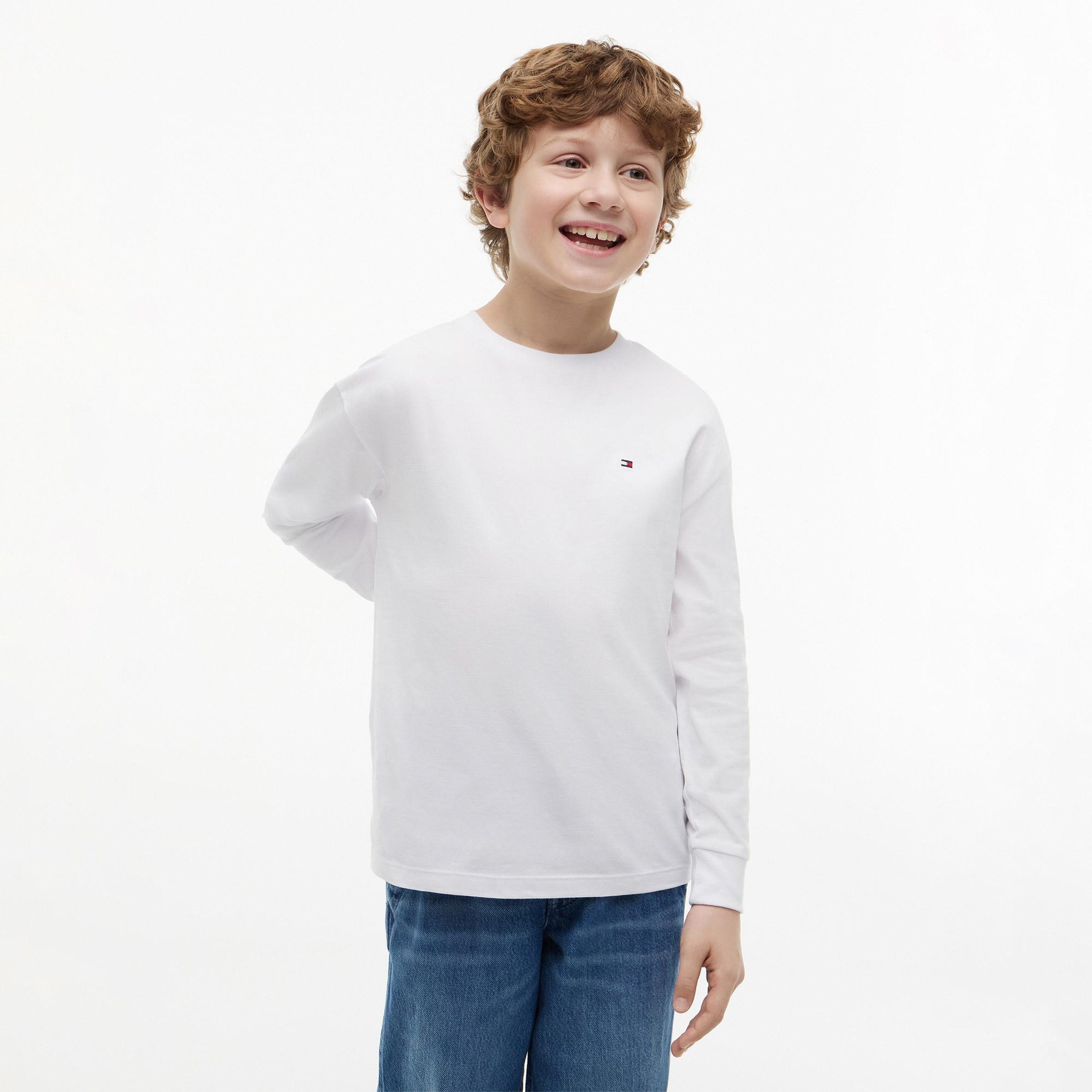 Tommy Hilfiger Essential Çocuk Beyaz T-Shirt