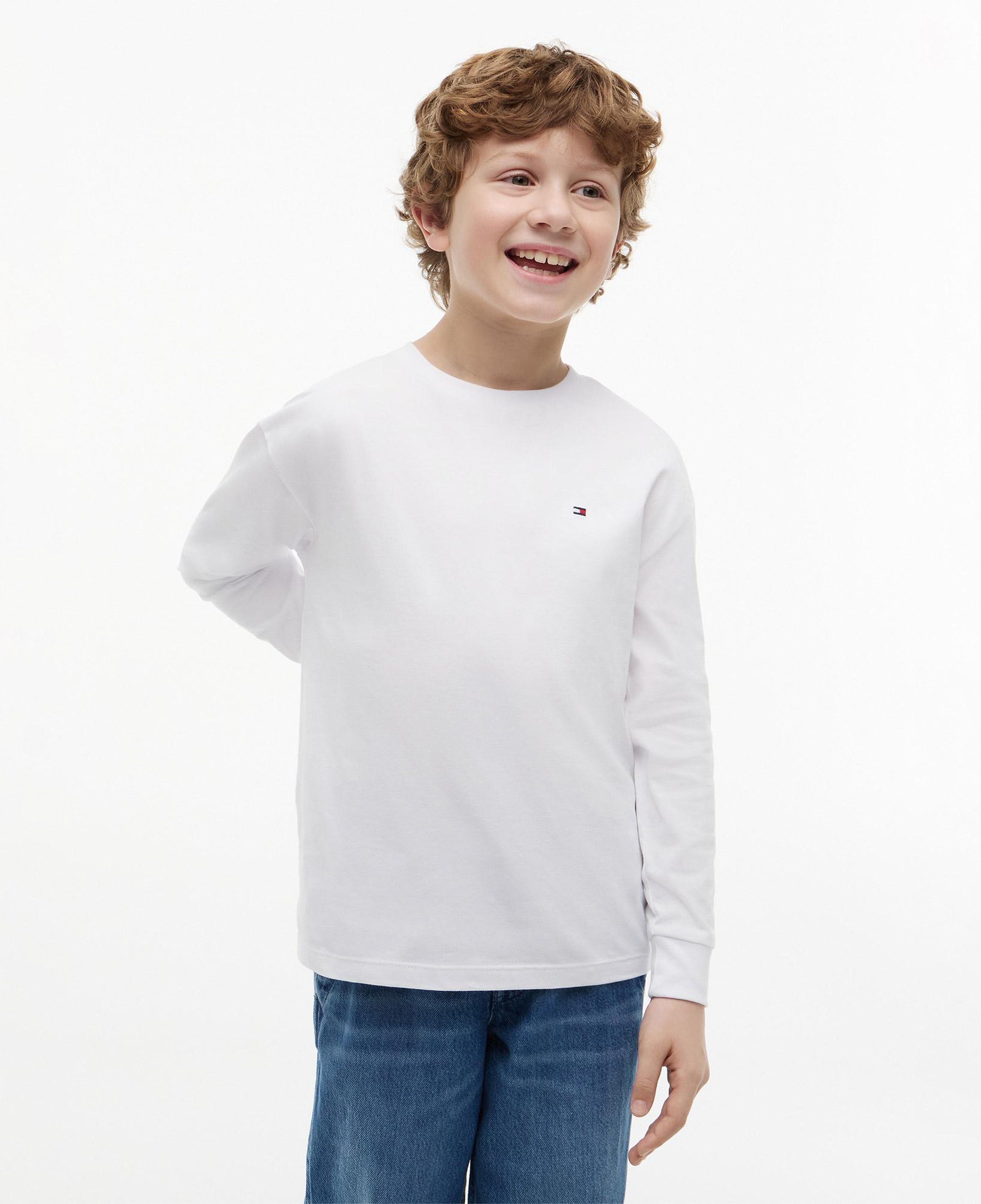 Tommy Hilfiger Essential Çocuk Beyaz T-Shirt