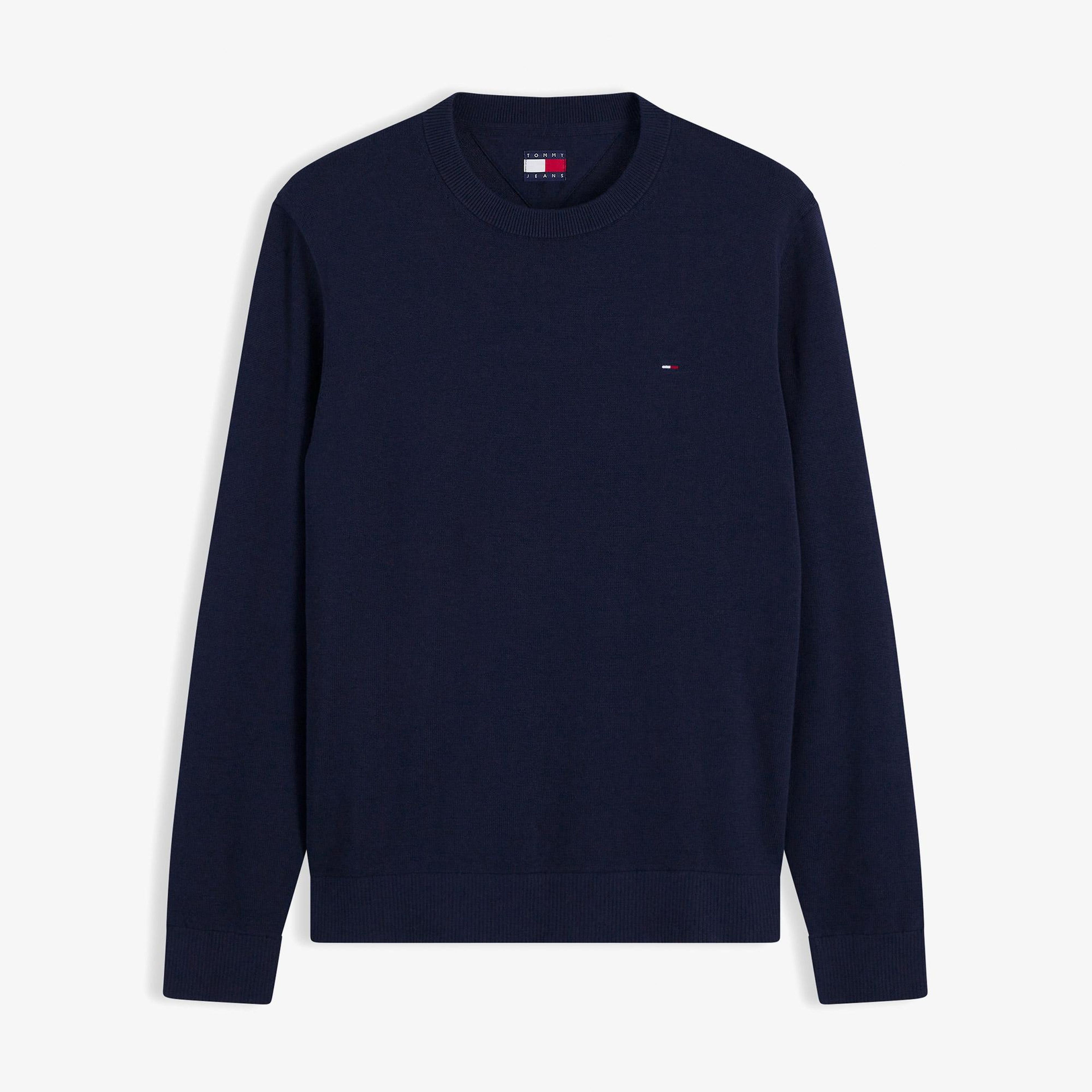 Tommy Hilfiger Slim Essential Light Erkek Mavi Triko
