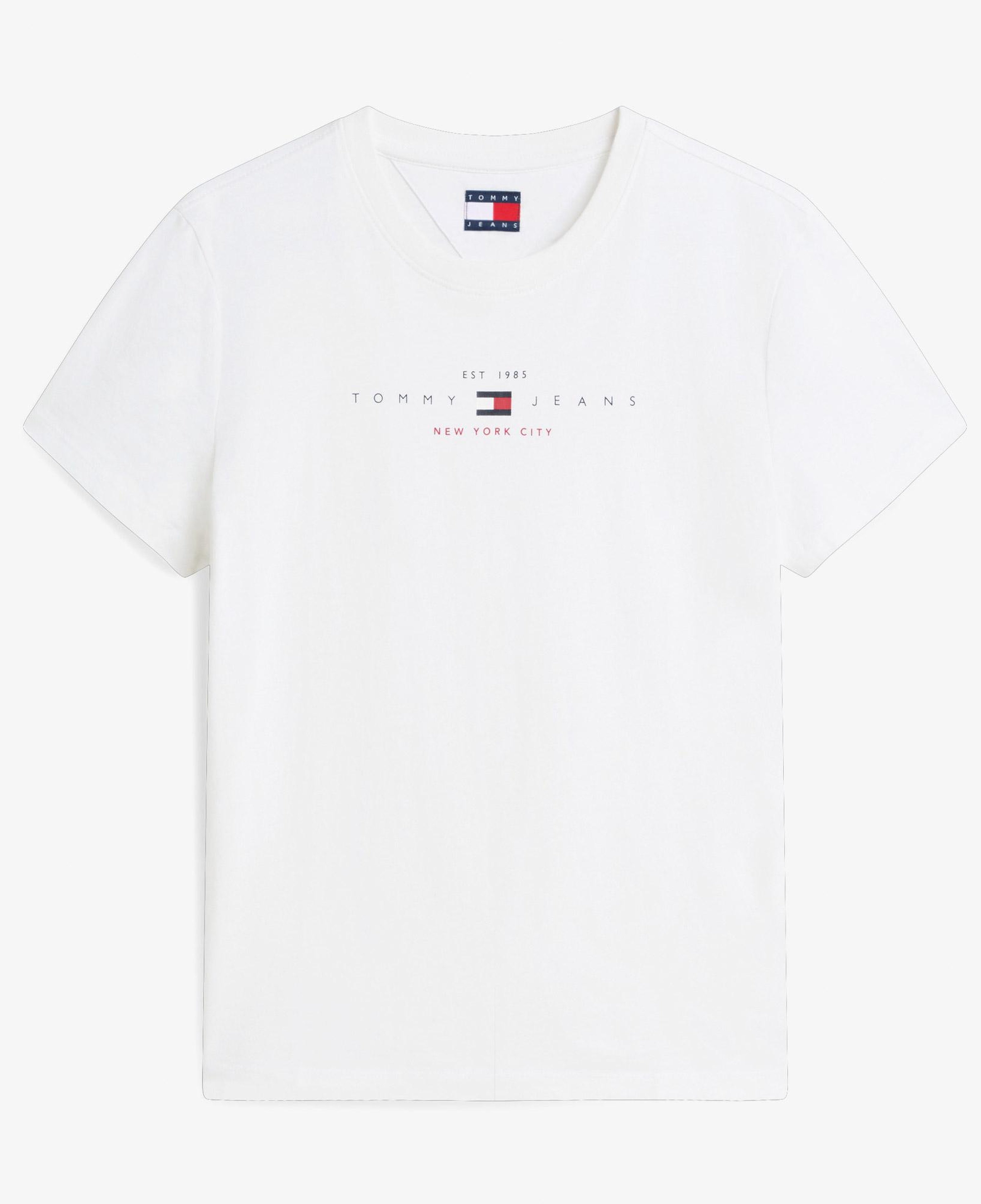 Tommy Hilfiger Linear Kadın Beyaz T-Shirt