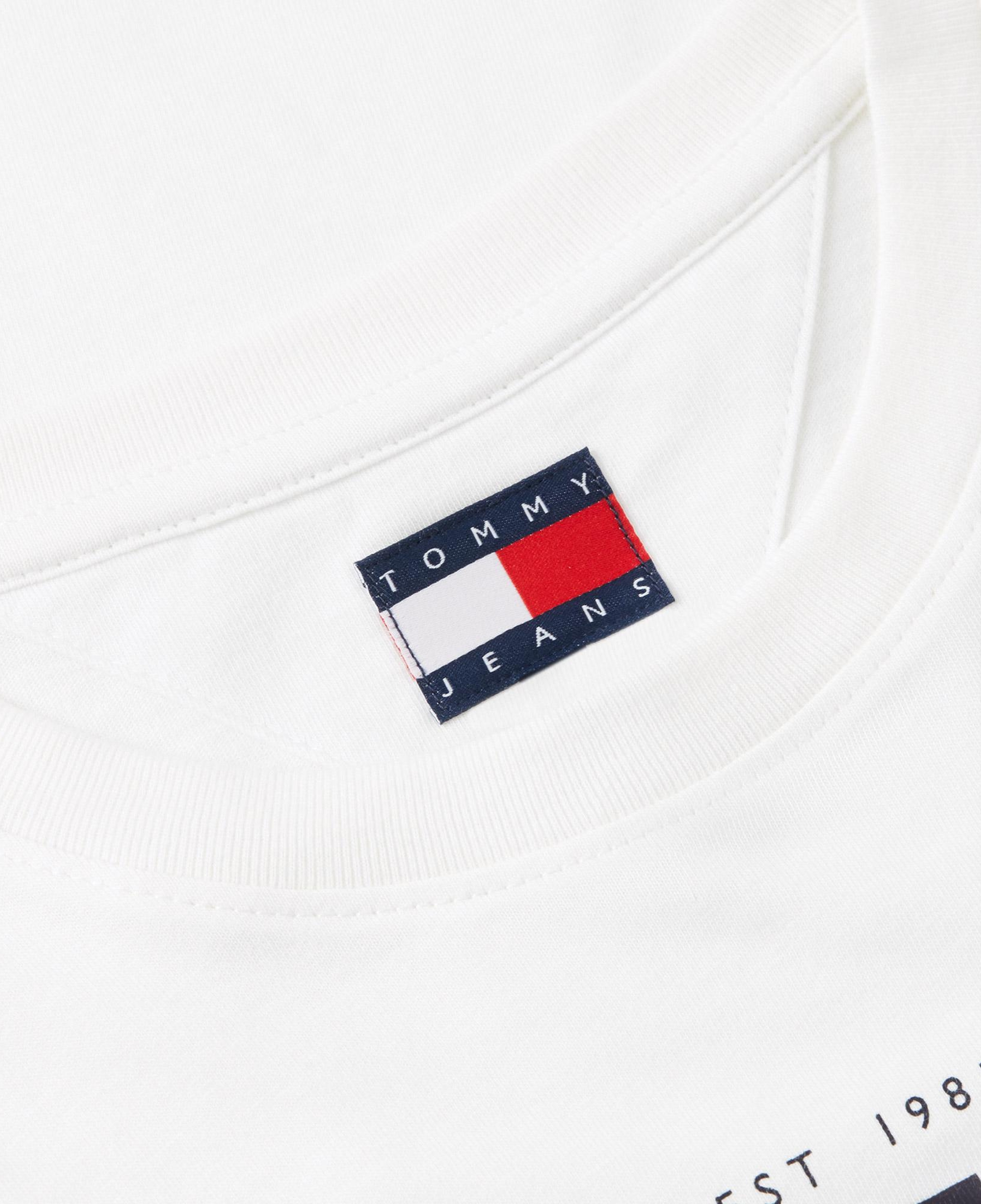 Tommy Hilfiger Linear Kadın Beyaz T-Shirt