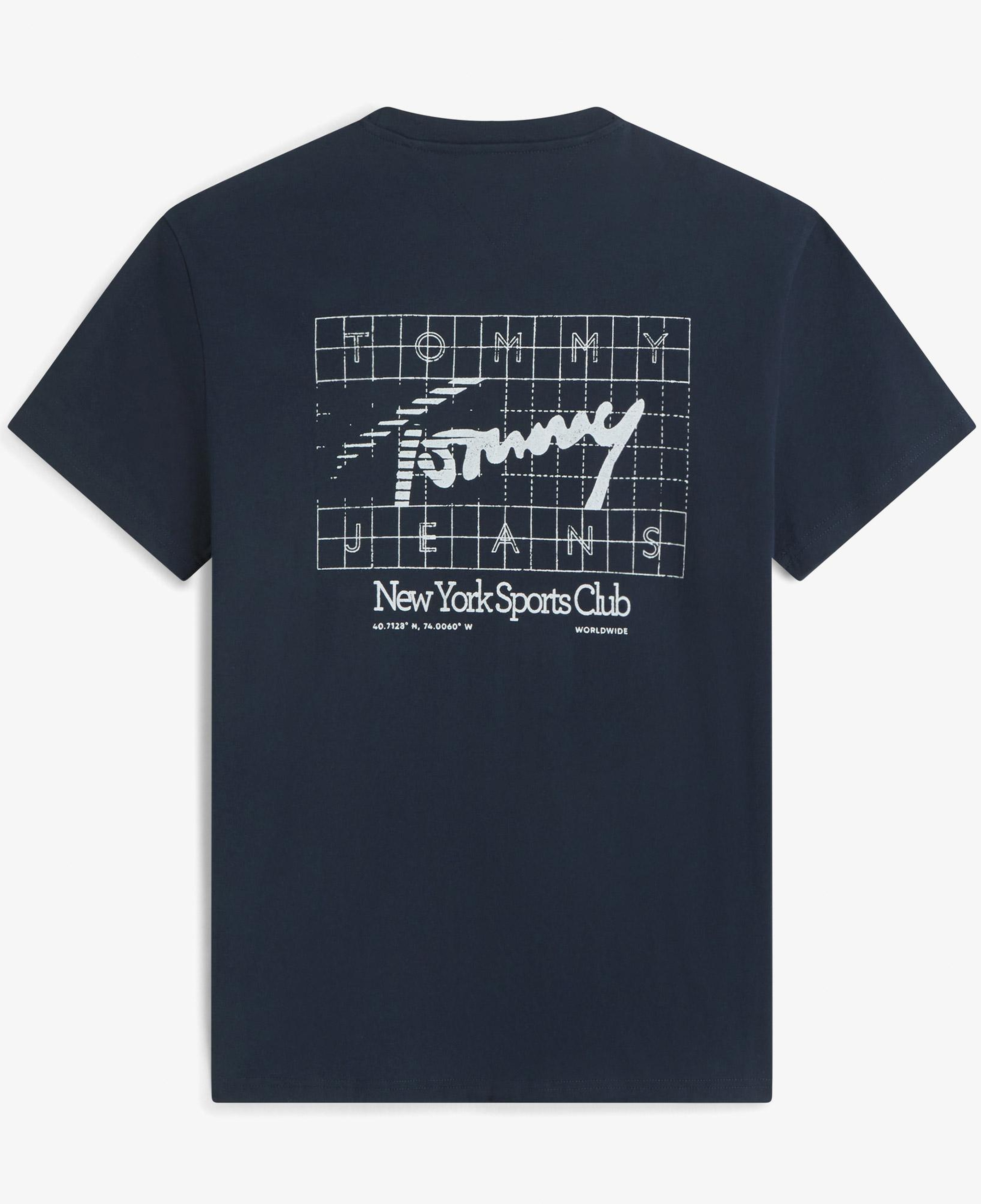 Tommy Hilfiger Sign Flag Erkek Mavi T-Shirt